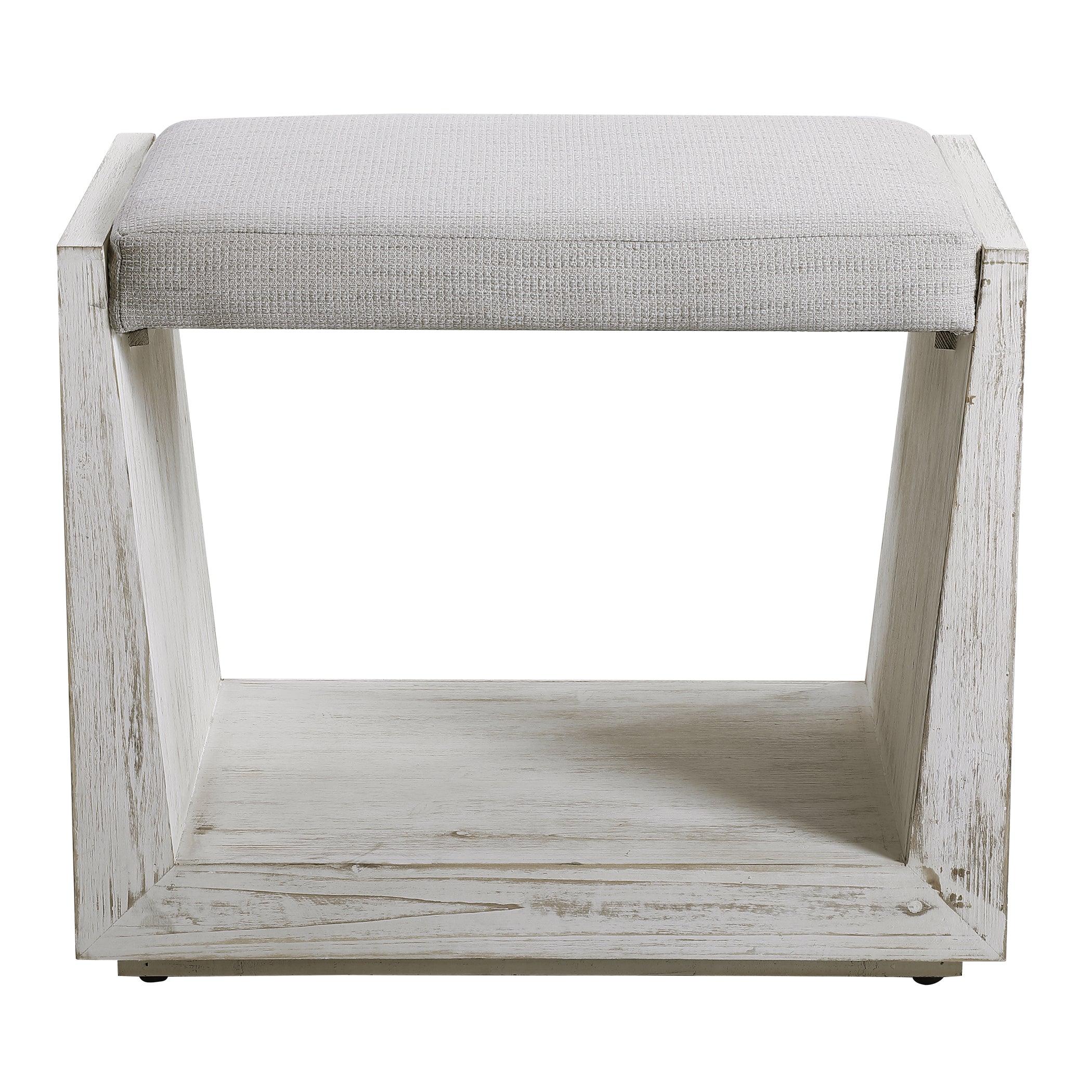 Cabana White Small Bench - Remutear