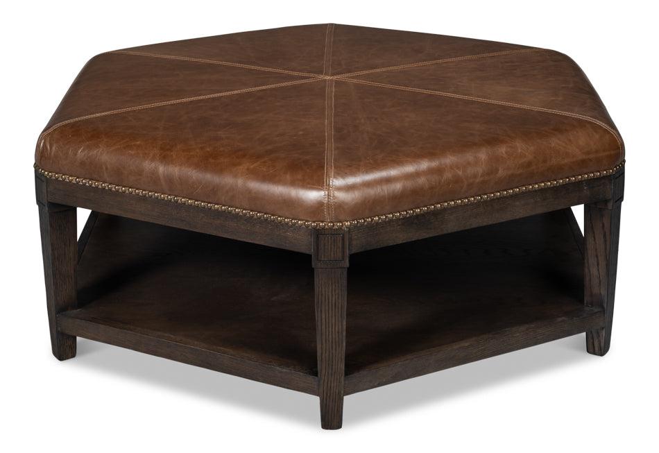 Bertram Ottoman - Leather - Remutear