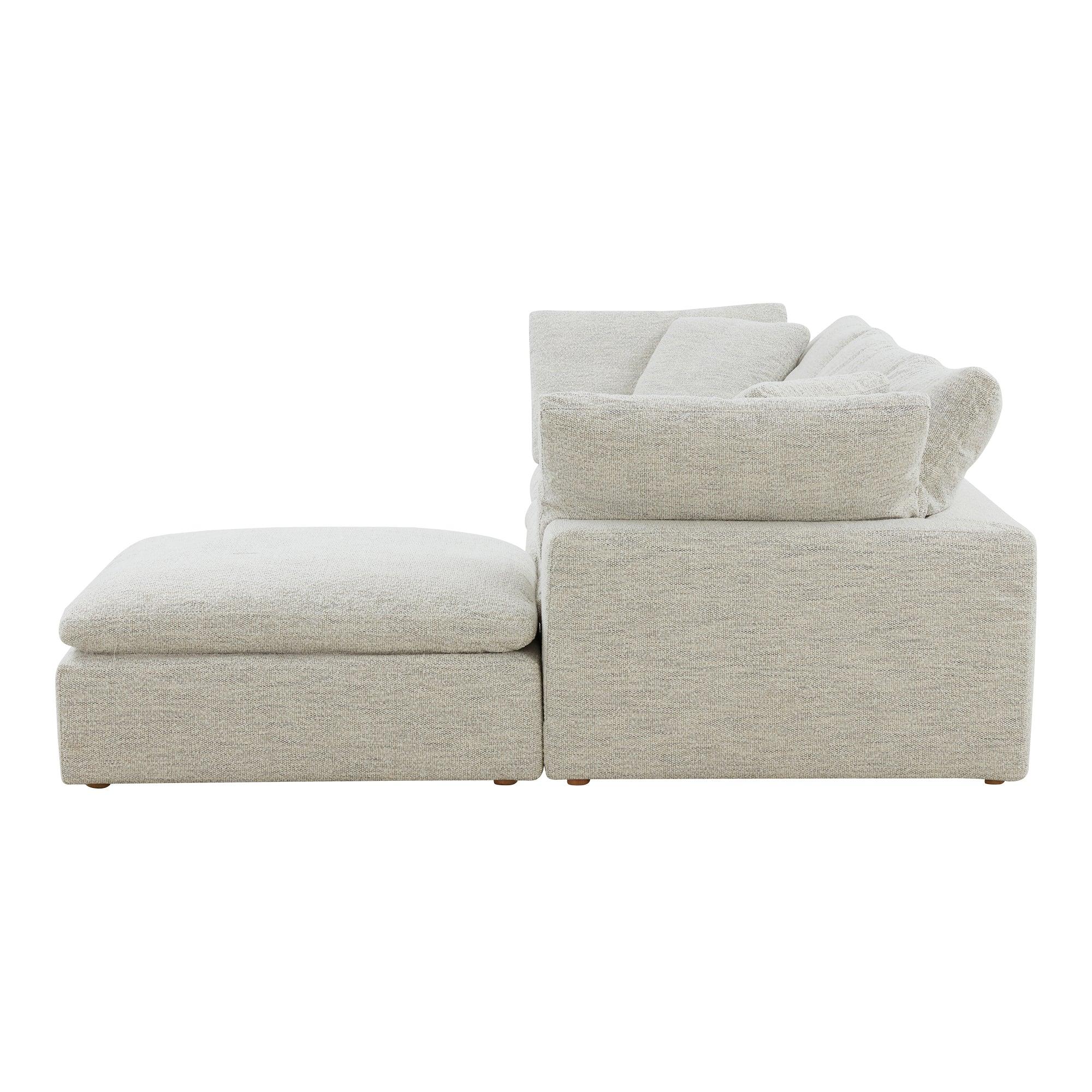 Clay Lounge Modular Performance Fabric Coastside Sand - Remutear