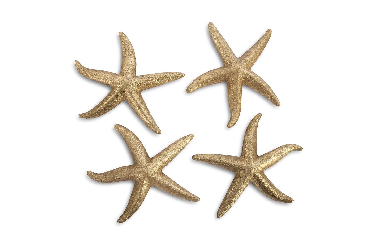 Starfish, Gold Leaf, Set of 4, MD - Remutear