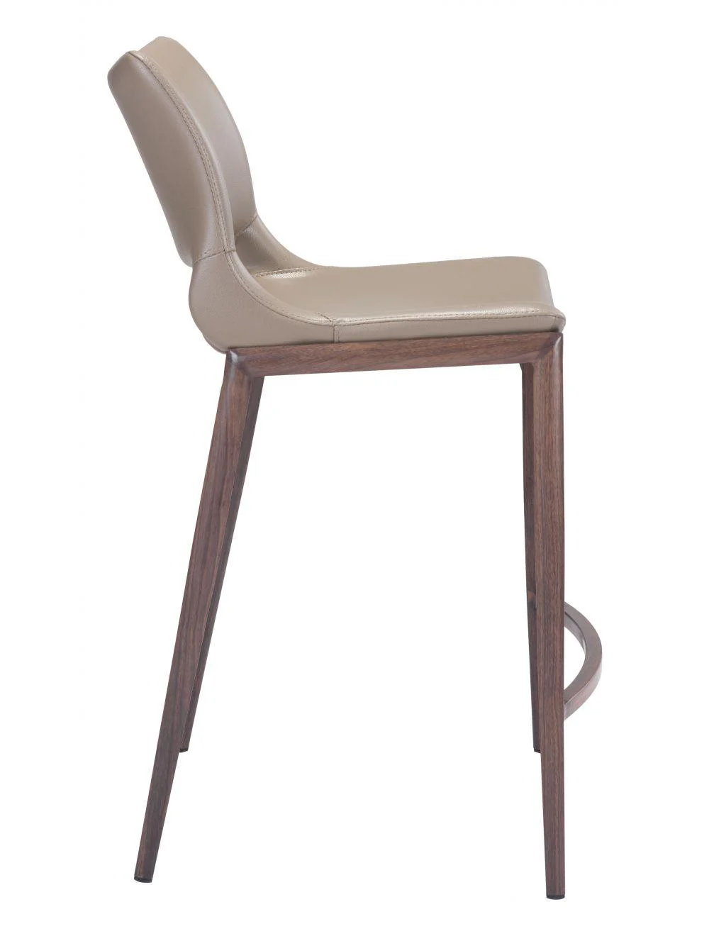 Ace Counter Chair (Set of 2) Gray & Walnut - Remutear