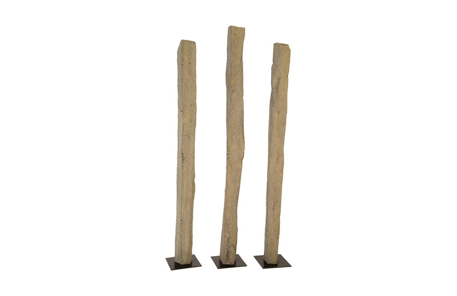 Cast Splinter Stone Sculptures, Set of 3, XL - Remutear