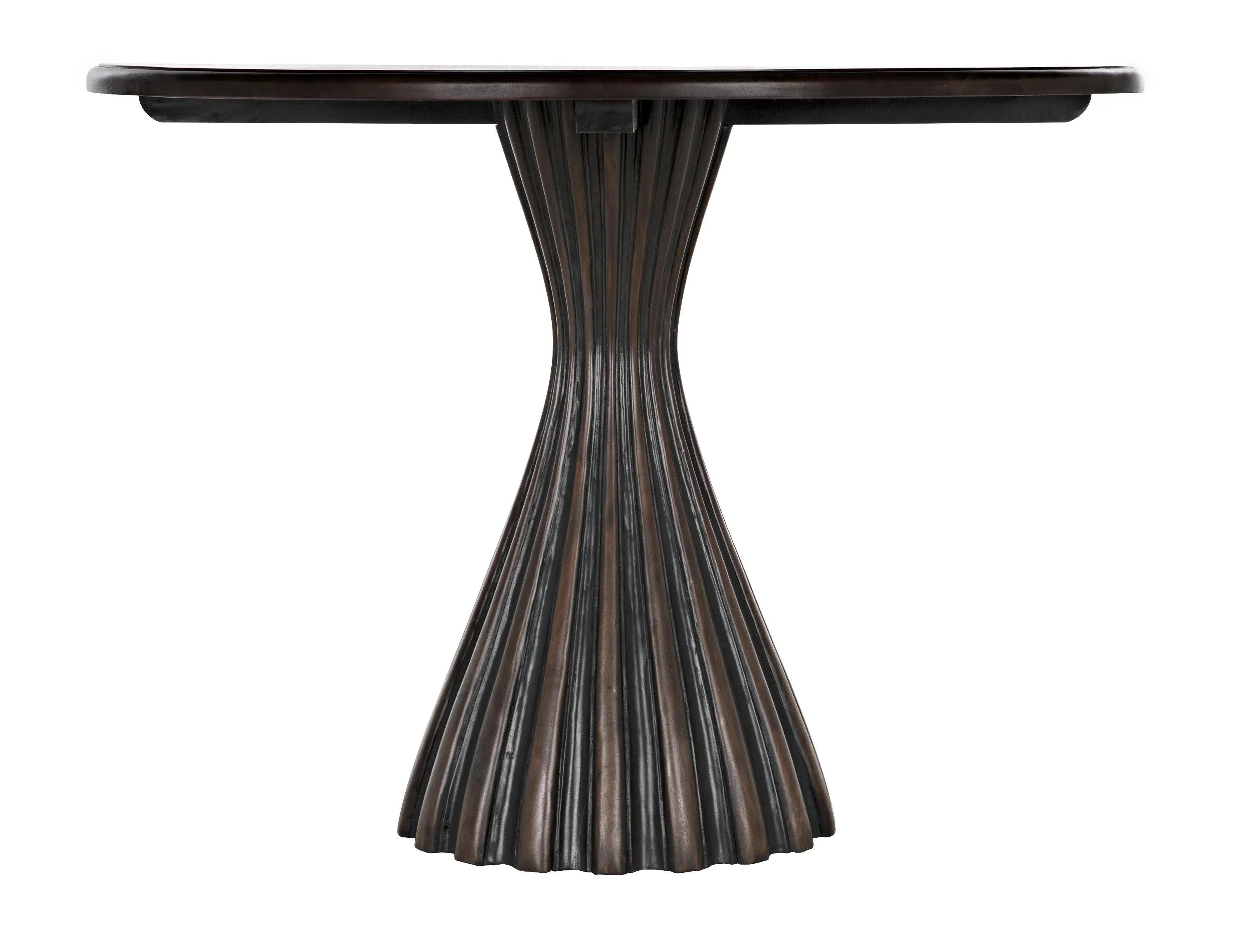 Osiris Dining Table, Pale Rubbed with Light Brown Trim - Remutear