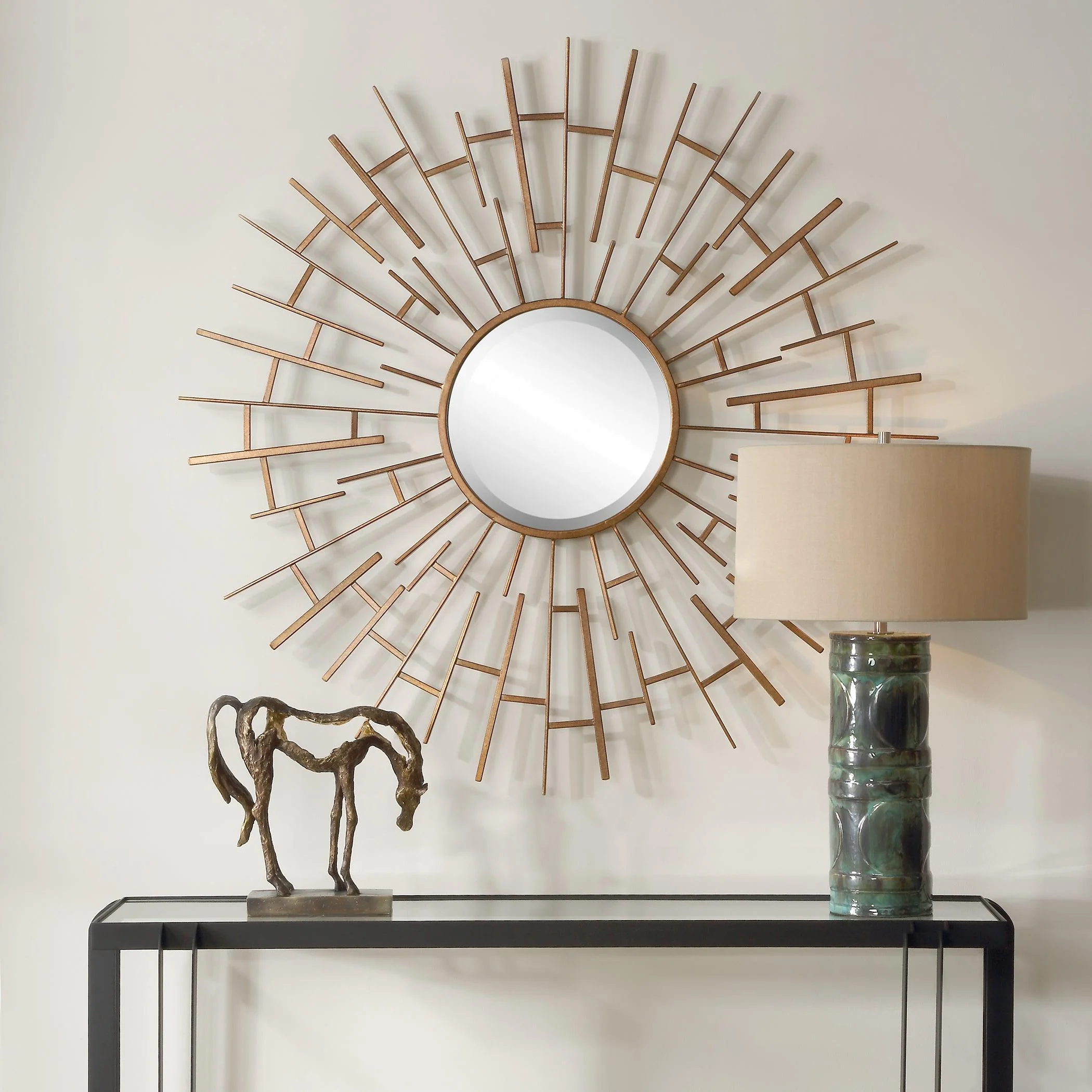 Tangled Bronze Round Mirror - Remutear