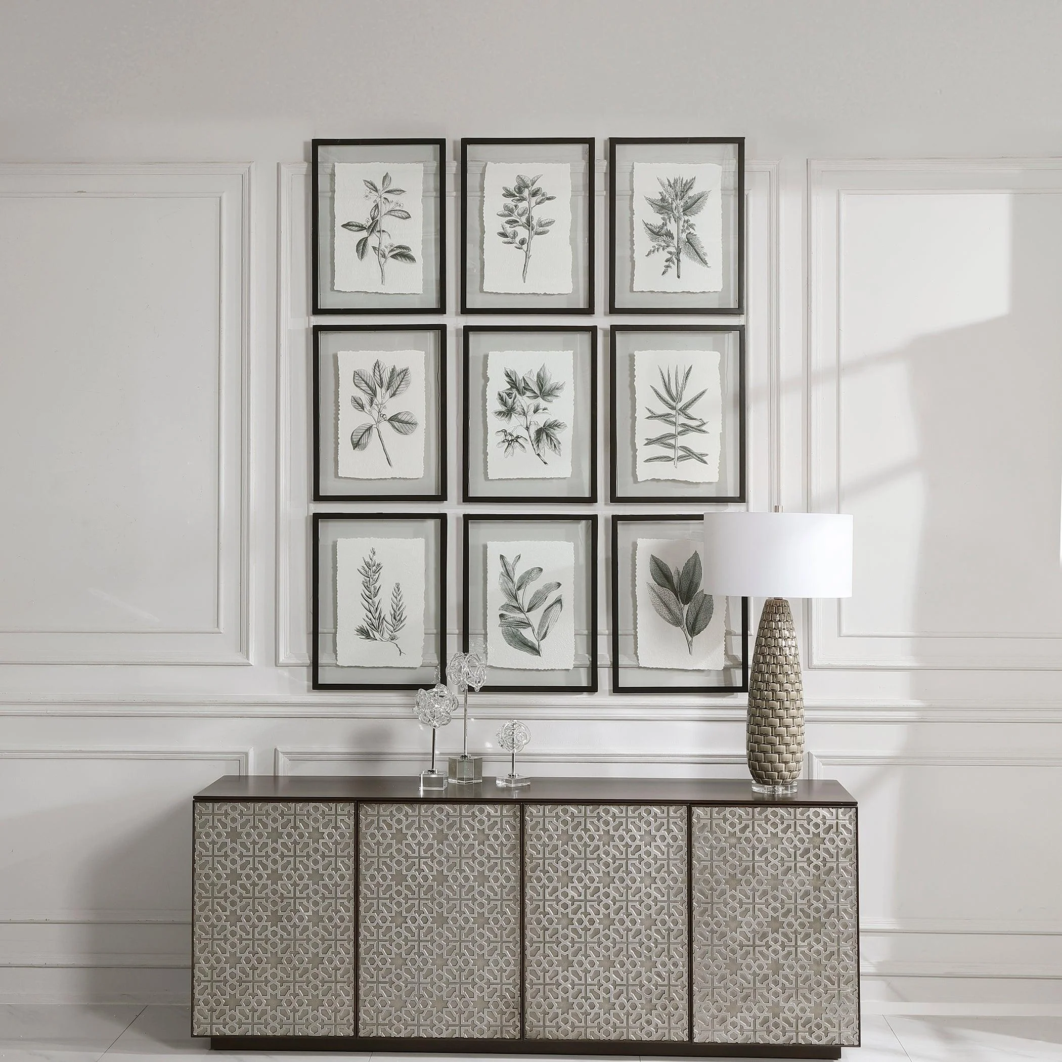 FARMHOUSE FLORALS FRAMED PRINTS, SET OF 9 - Remutear