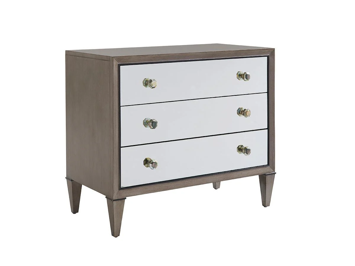 Ariana Divonne Mirrored Nightstand - Remutear