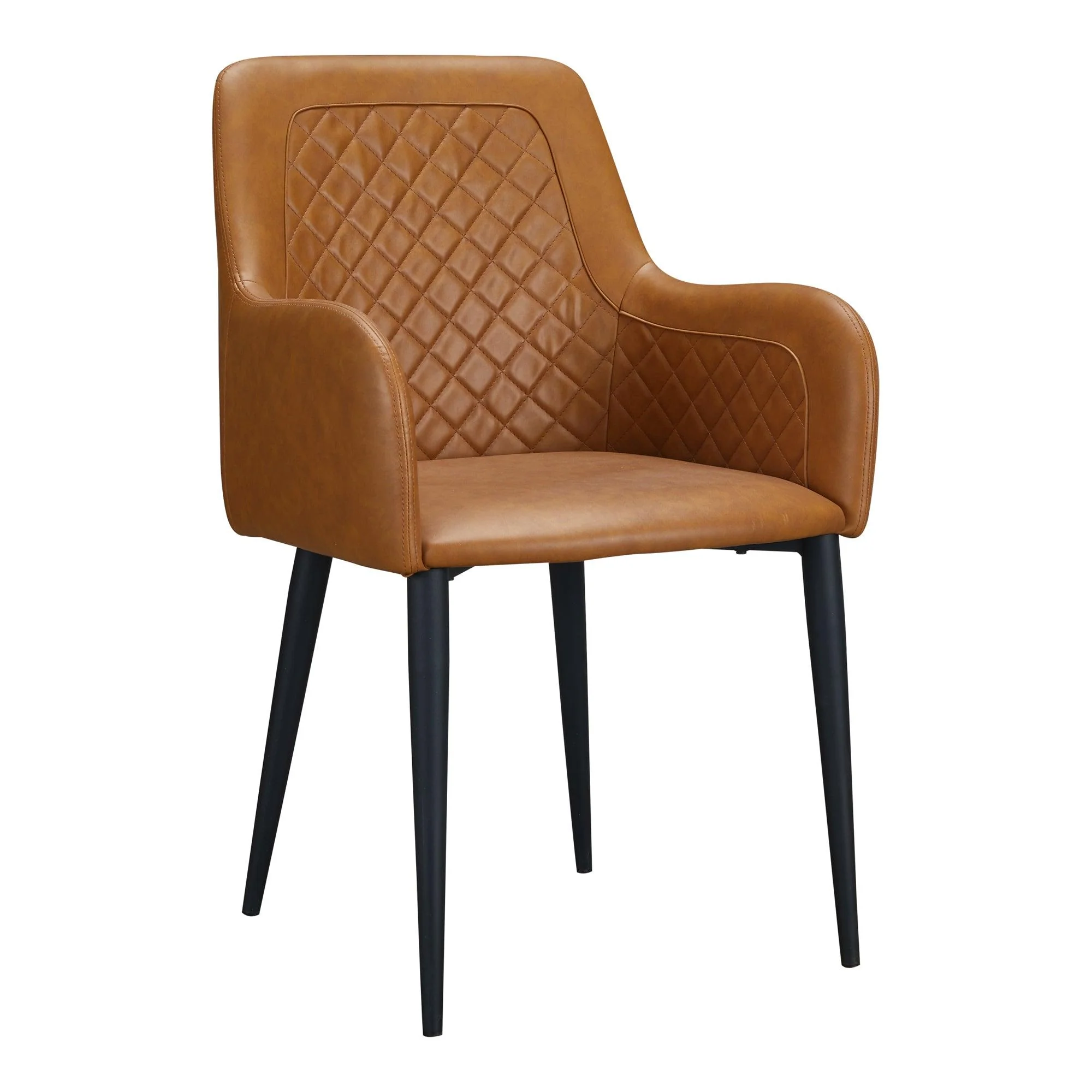 Cantata Dining Chair Tawny Vegan Leather - Set Of Two - Remutear
