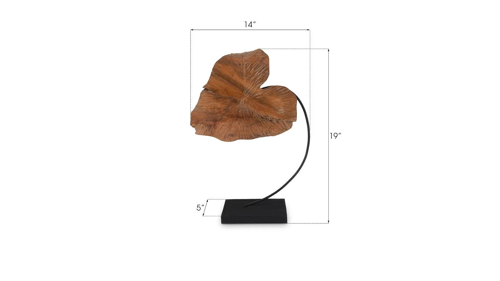 Carved Leaf Sculpture, SM - Remutear