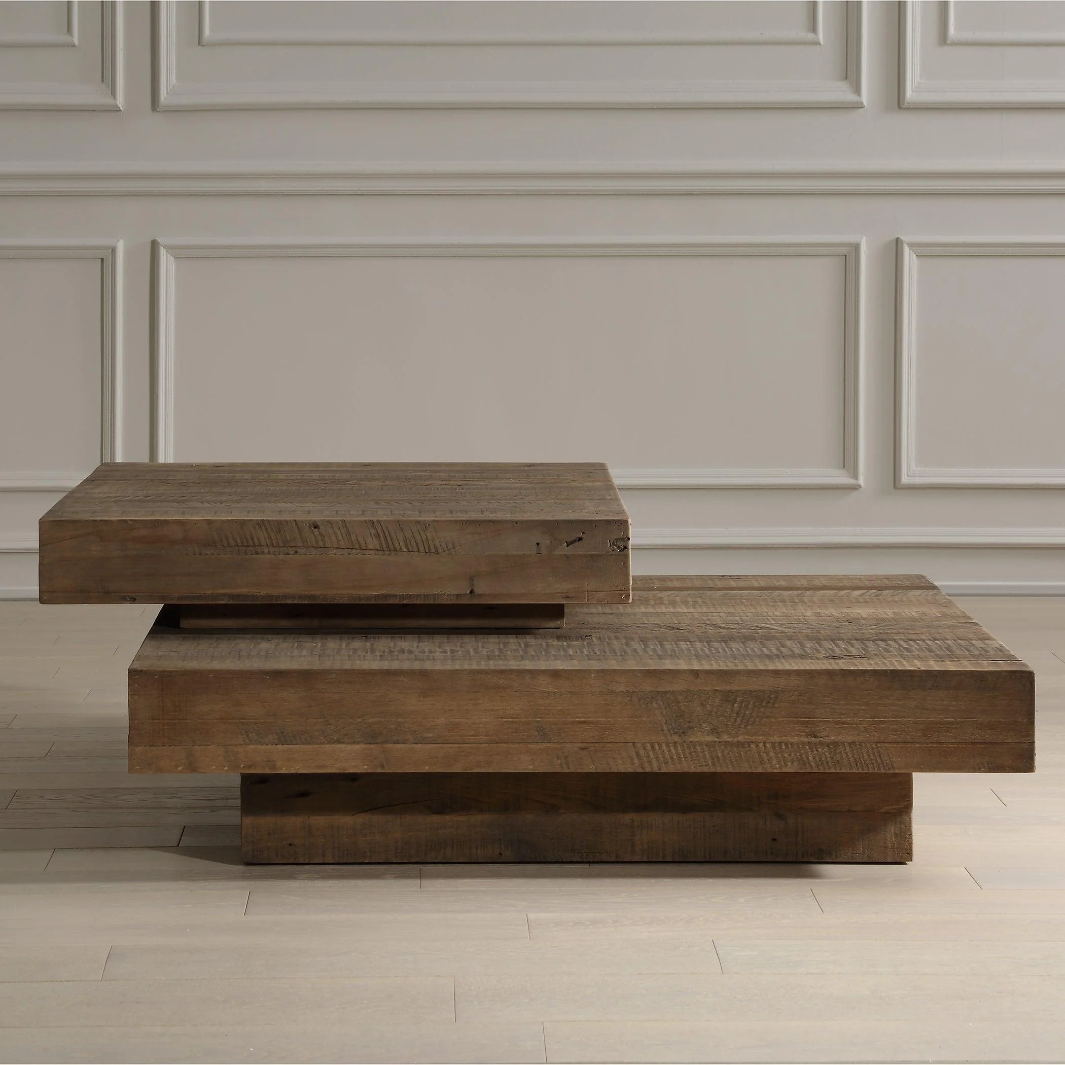 Rustic Planes Modern Coffee Table - Remutear