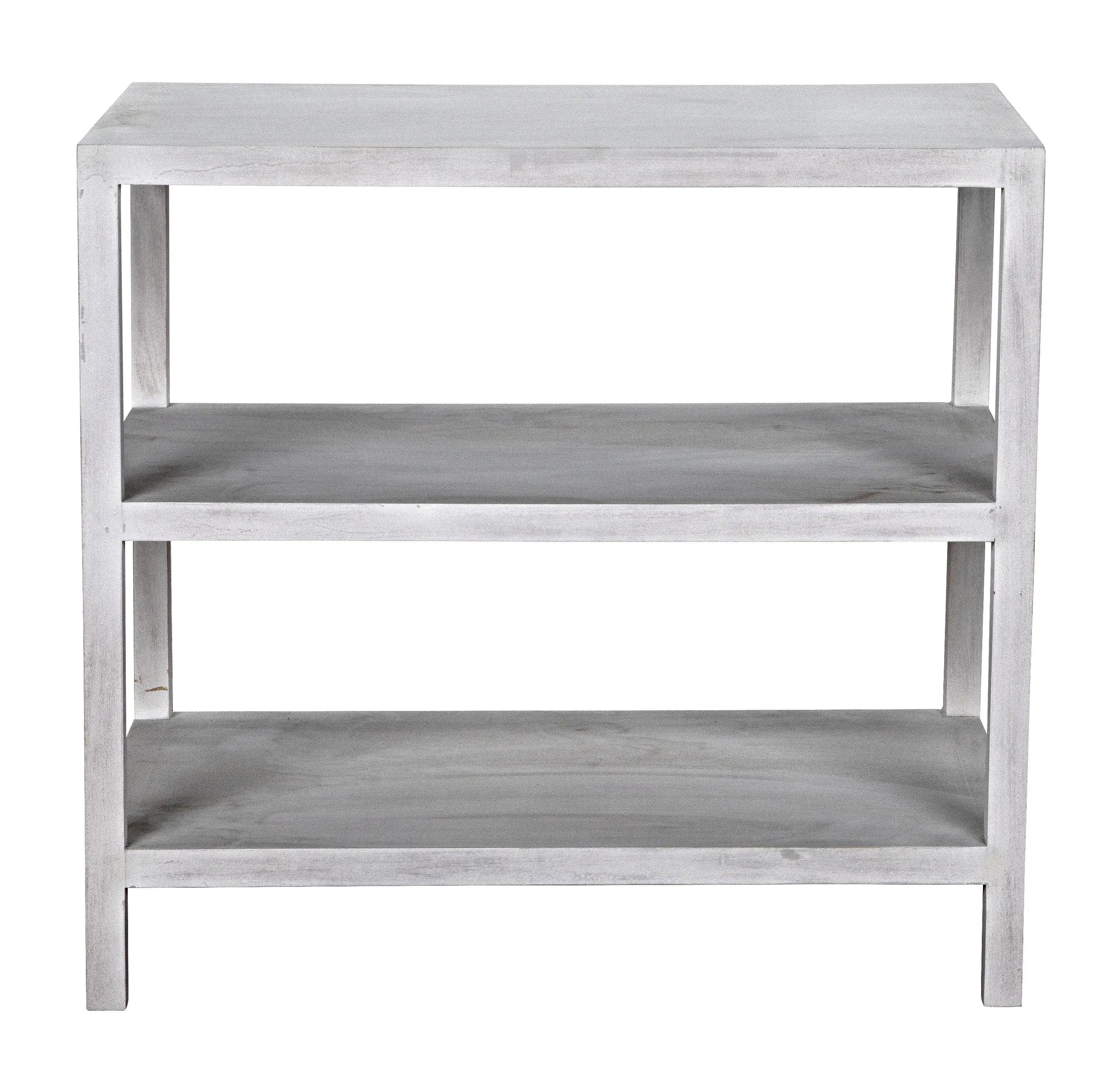 2 Shelf Side Table, White Wash - Remutear