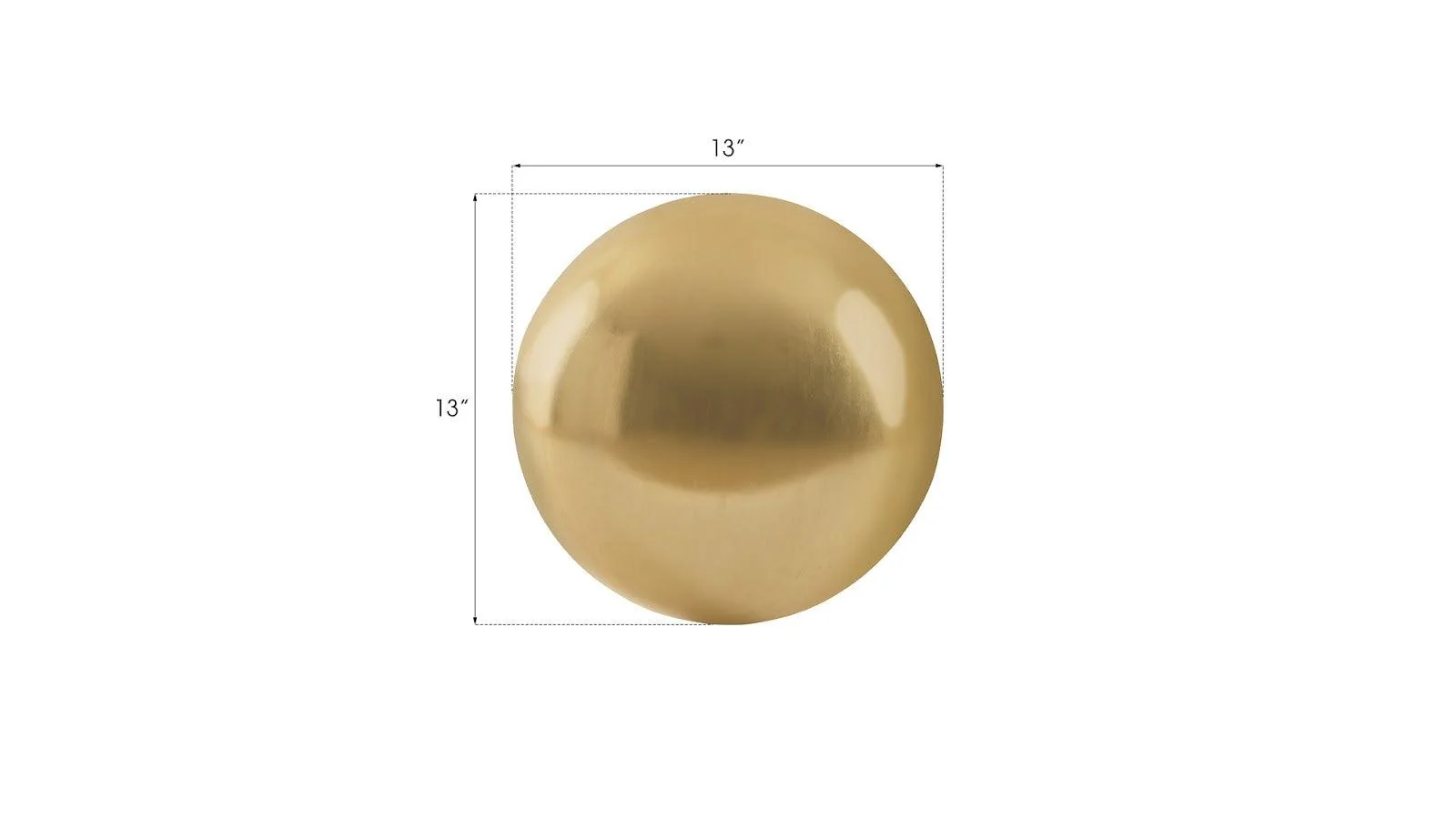 Floor Ball, Small, Gold Leaf - Remutear