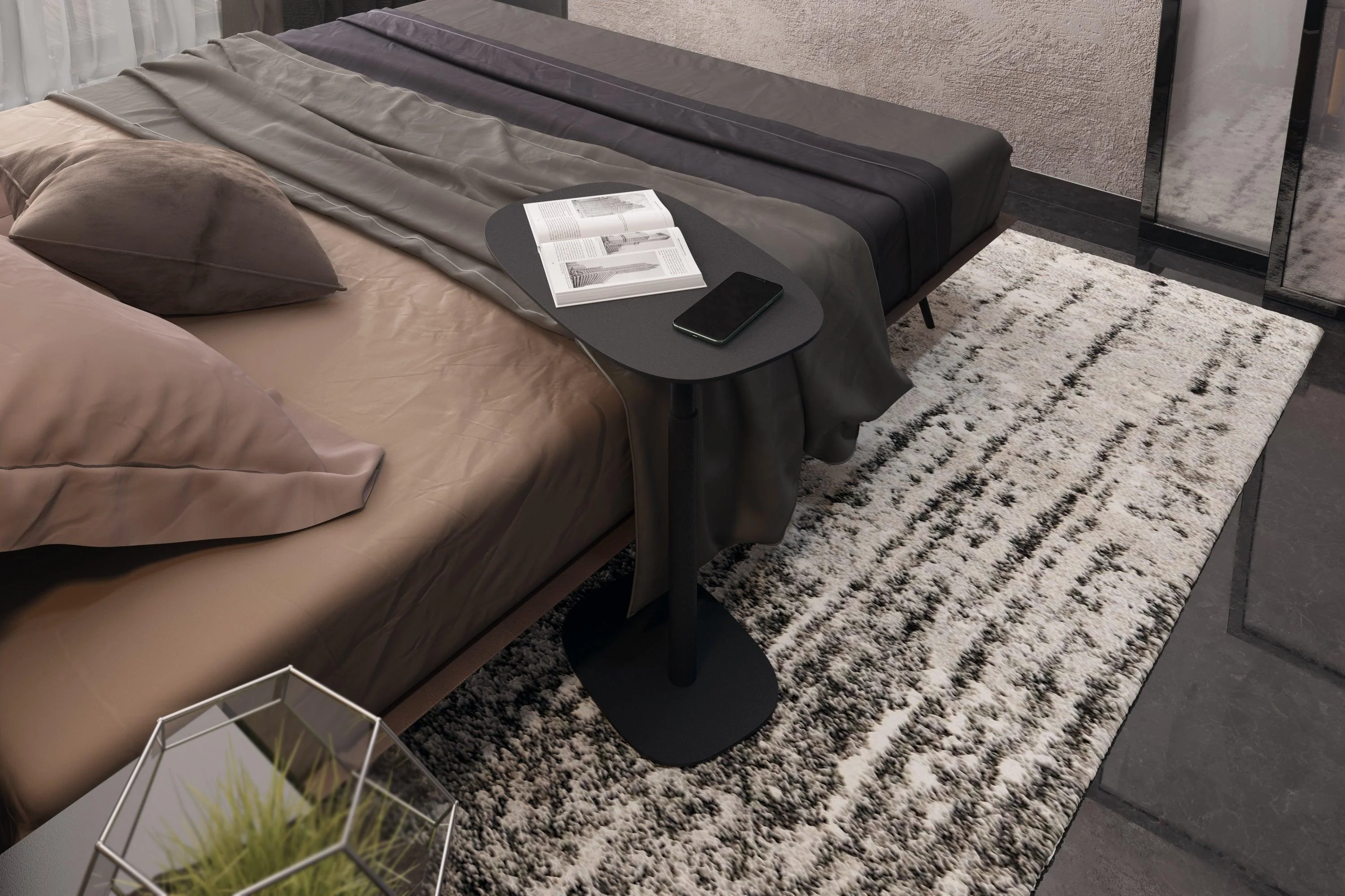 Serif Lift Side Table - Remutear
