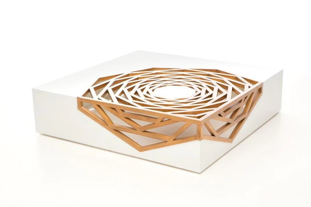 Hanako Cocktail Table, White - Remutear