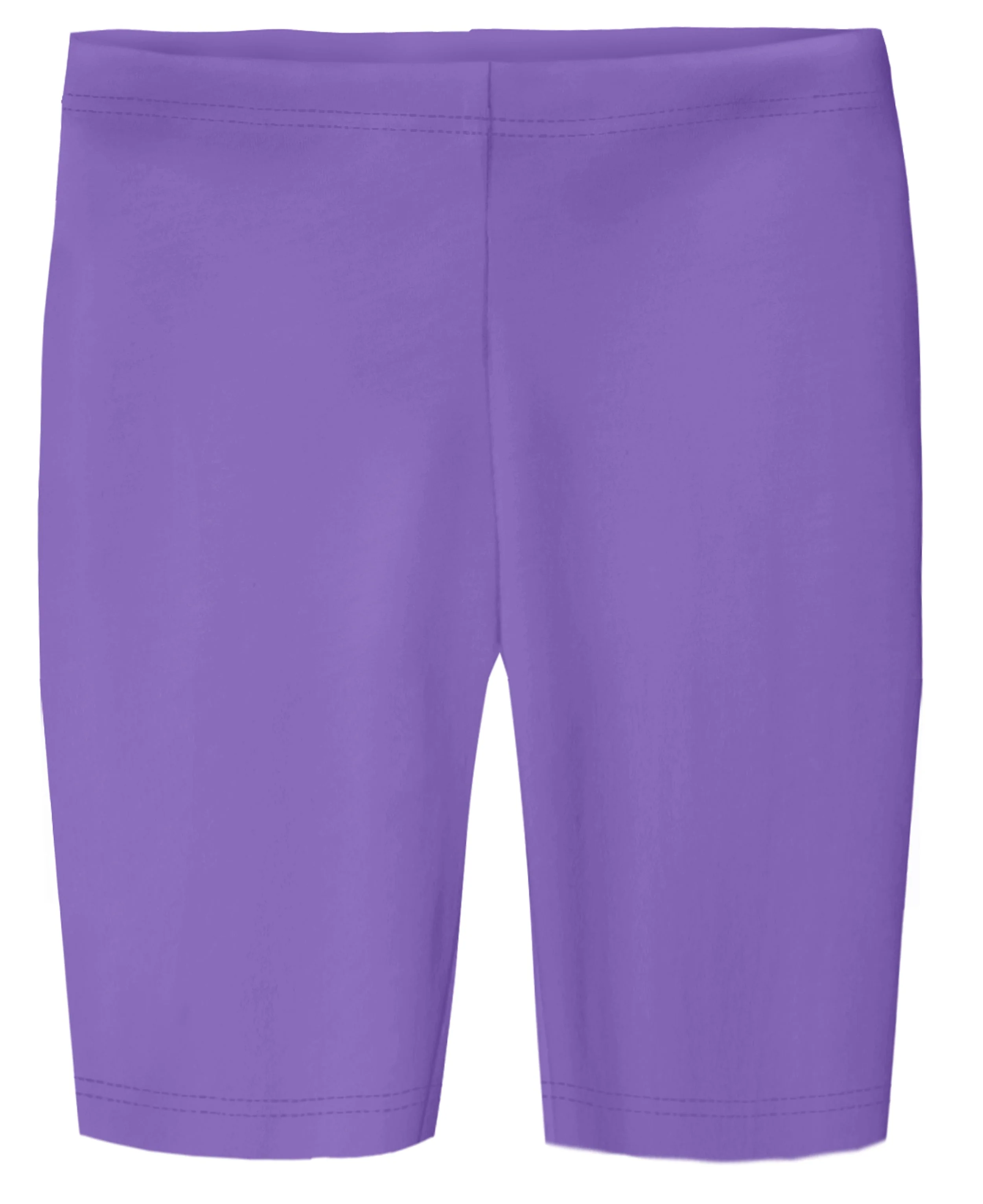 Girls Soft Cotton Long Bike Shorts | Deep Purple - Remutear