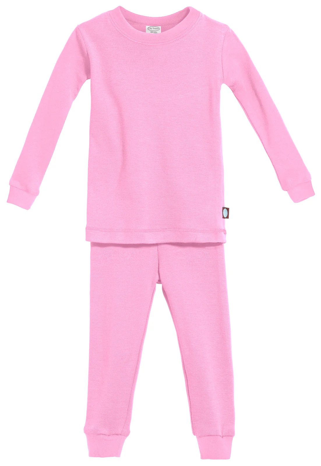 Kid's Organic Cotton Snug Fit Pajama Sets-Seconds| Damage - Medium Pink - Remutear