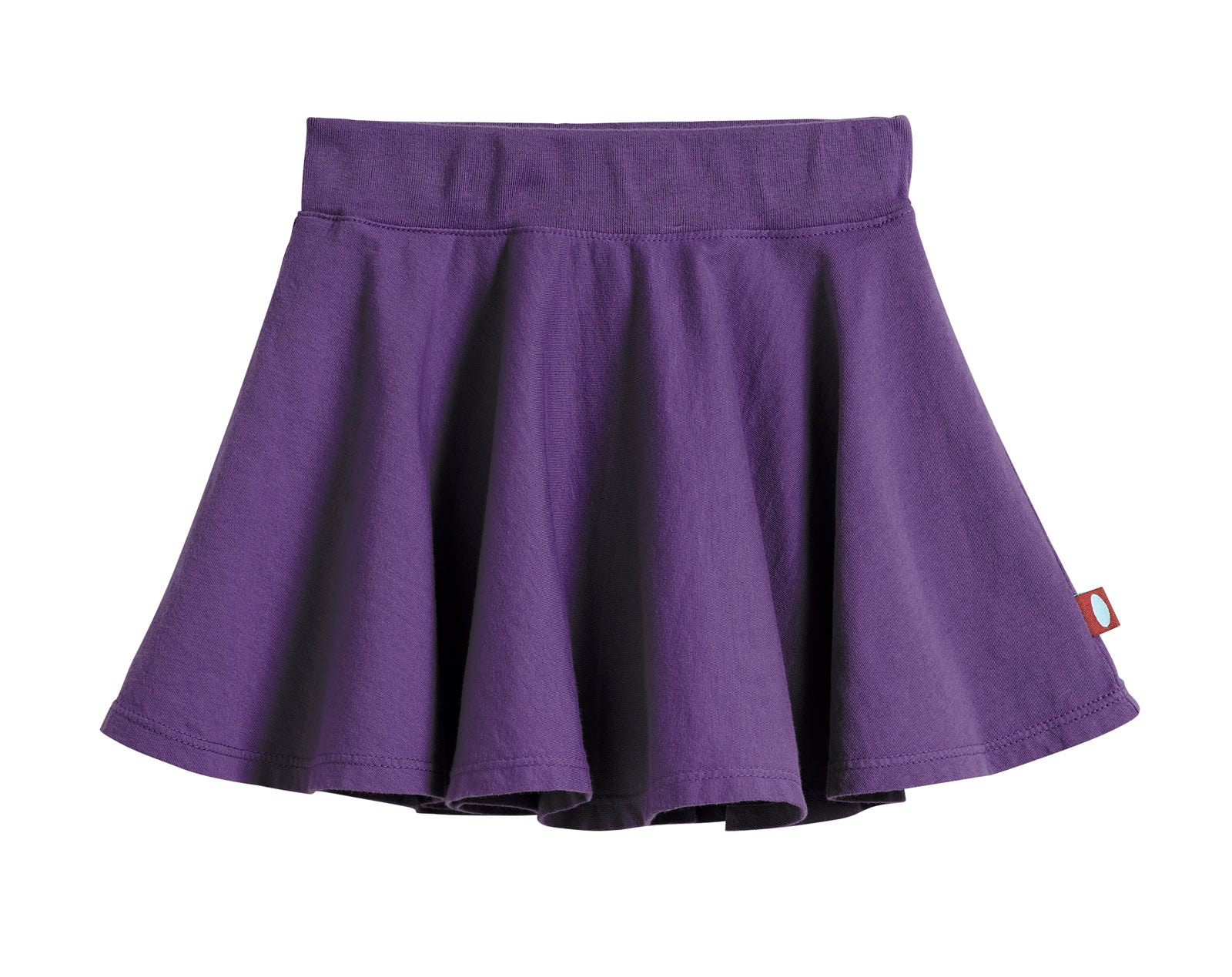 Girls Soft Cotton Jersey Twirly Skirt | Purple - Remutear