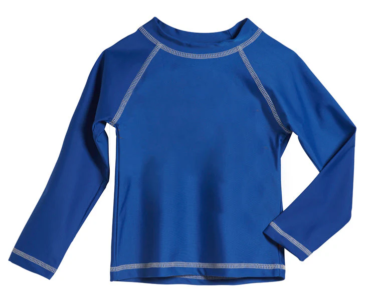 Boys UPF 50+ Long Sleeve Rashguard | Royal Blue - Remutear