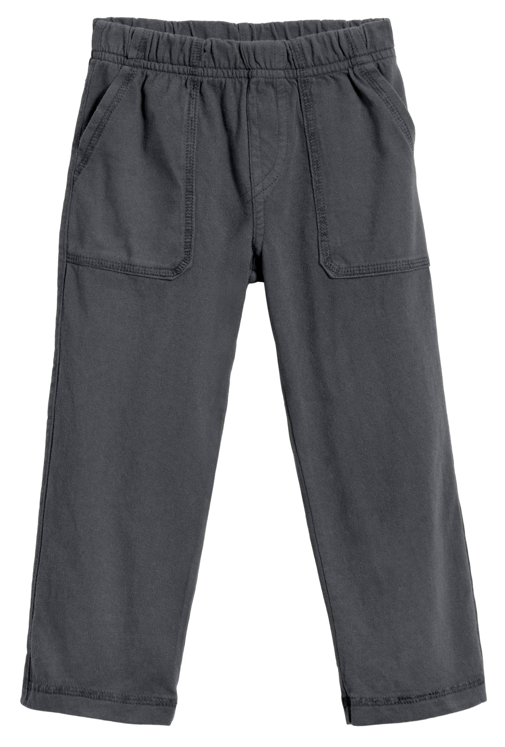 Boys Soft Cotton 3-Pocket Jersey Pants - UPF 50+ | Charcoal - Remutear