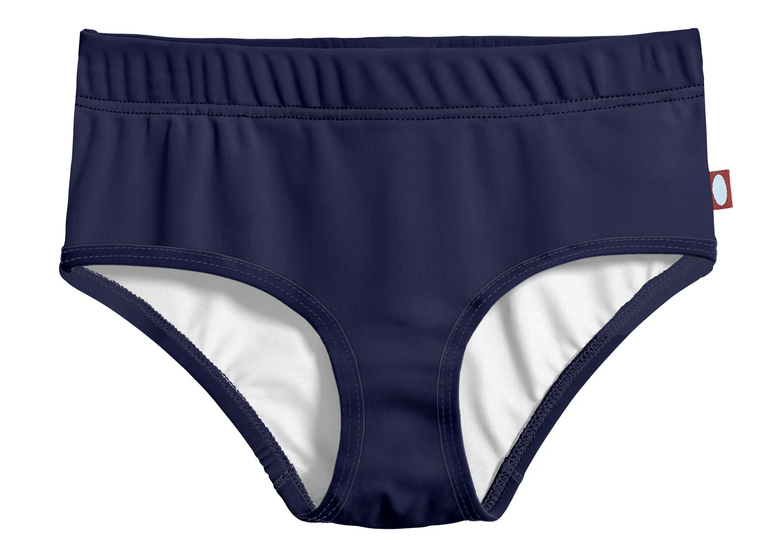 Girls UPF 50+ Lined High-Waisted Swim Briefs | Navy - Remutear