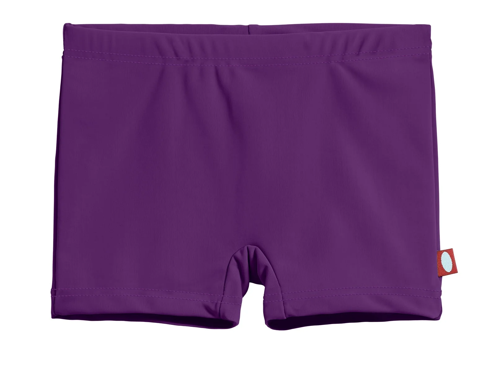 Girls Recycled Nylon UPF 50+ Swim Boy Shorts | Plum - Remutear