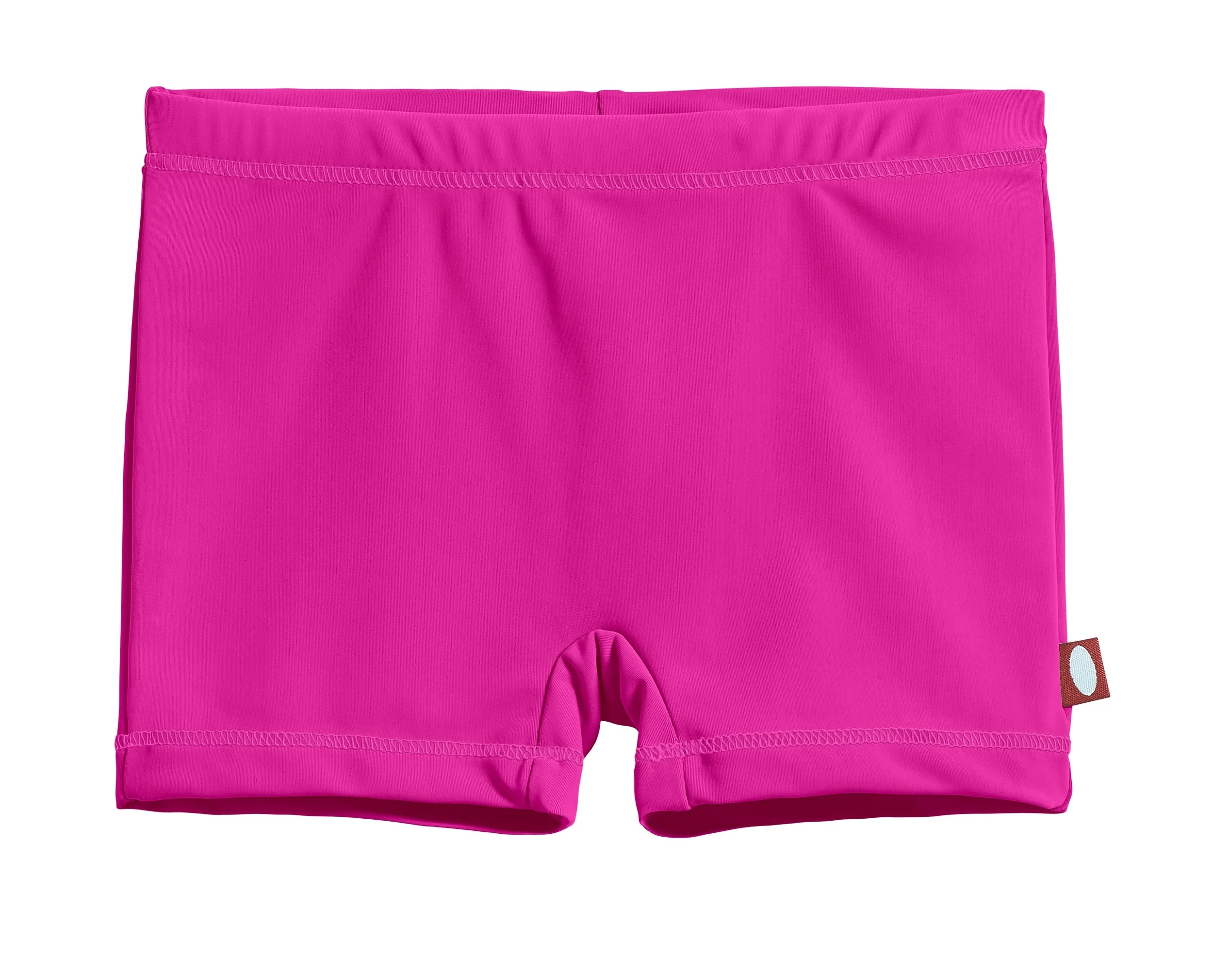 Girls UPF 50+ Swim Boy Shorts  | Hot Pink w- Matching Stitch - Remutear