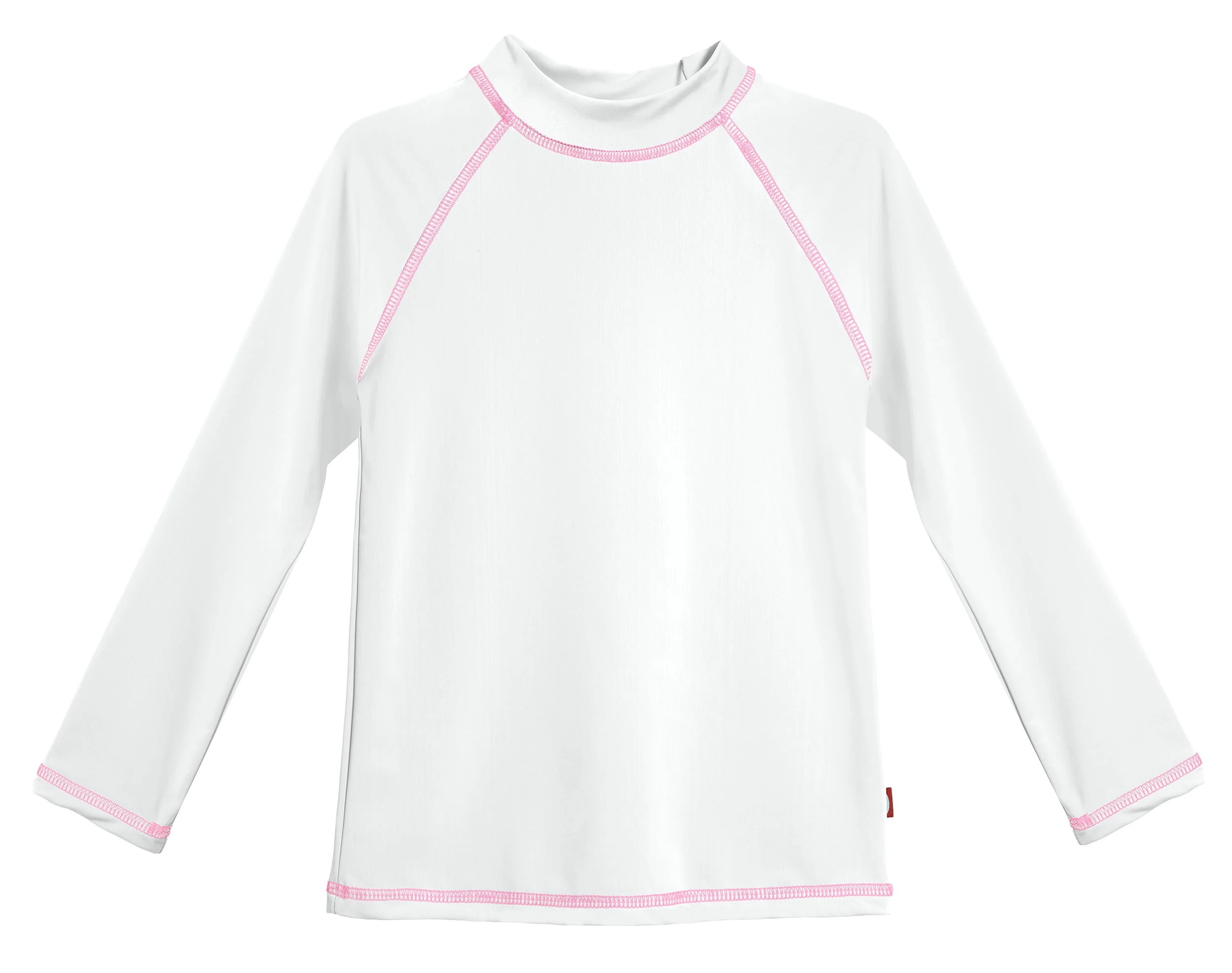 Girls UPF 50+ Long Sleeve Rashguard | White - Remutear