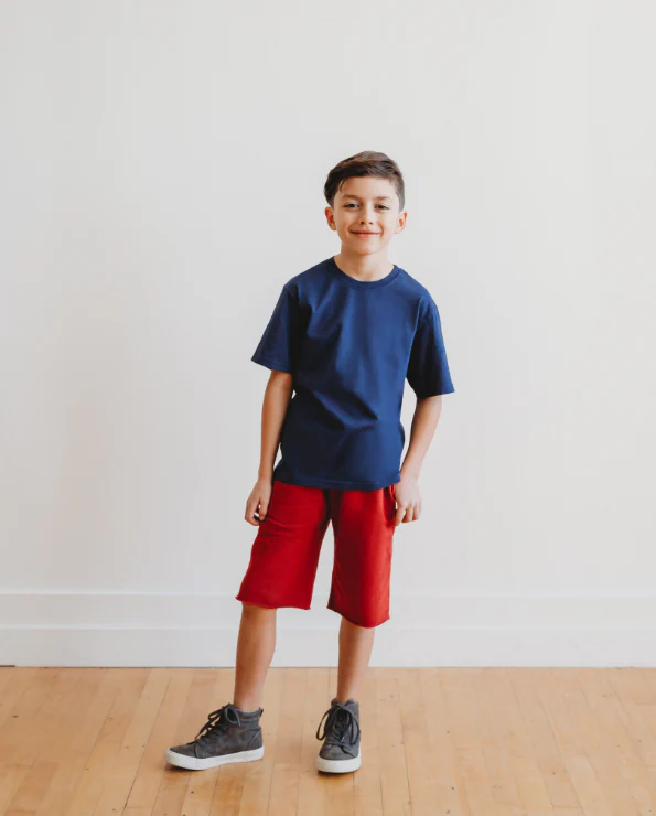 Boys Amazingly Soft Cotton Lightweight Fleece Shorts | Black - Remutear