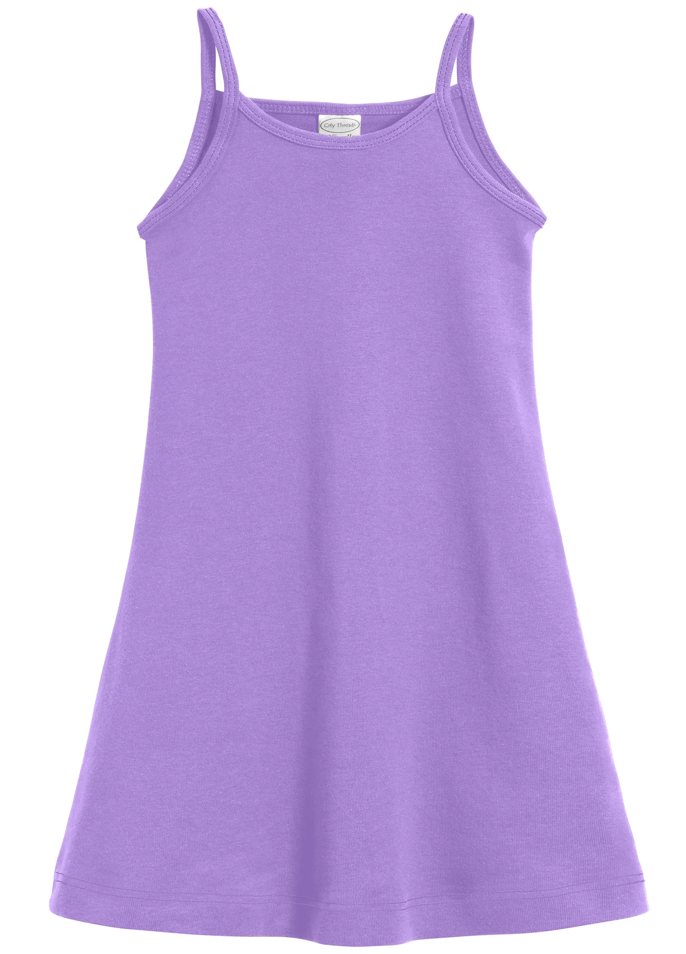 Girls Soft Cotton Camisole Dress  | Deep Purple - Remutear