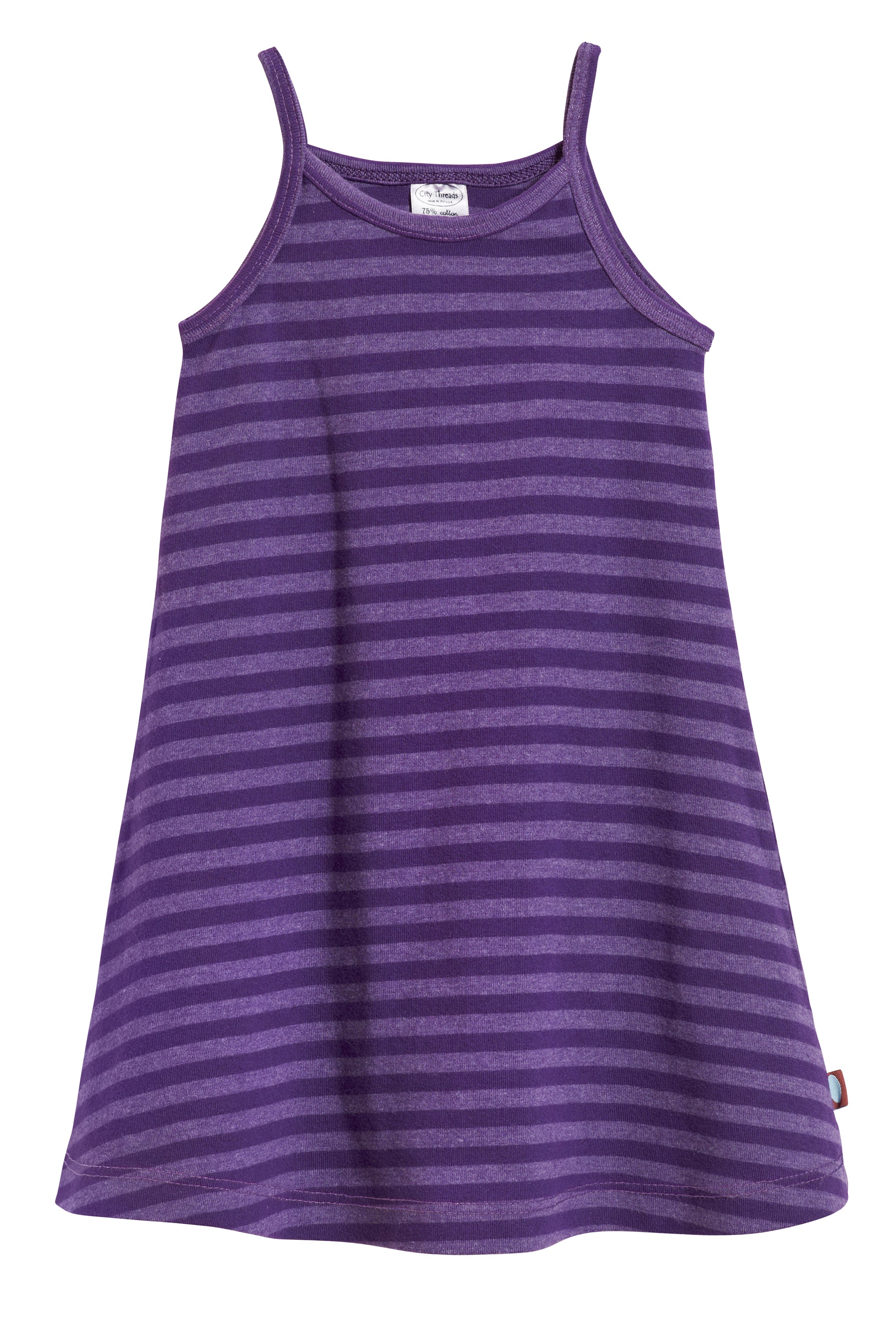 Girls Soft Striped Camisole Dress - Remutear