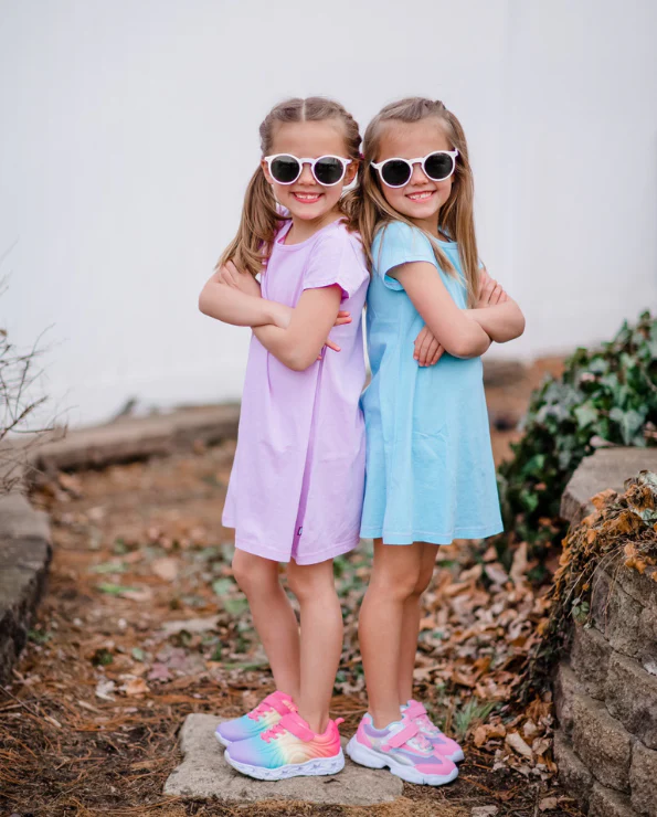 Girls Soft Cotton Jersey Cap Sleeve Dress | Turquoise - Remutear