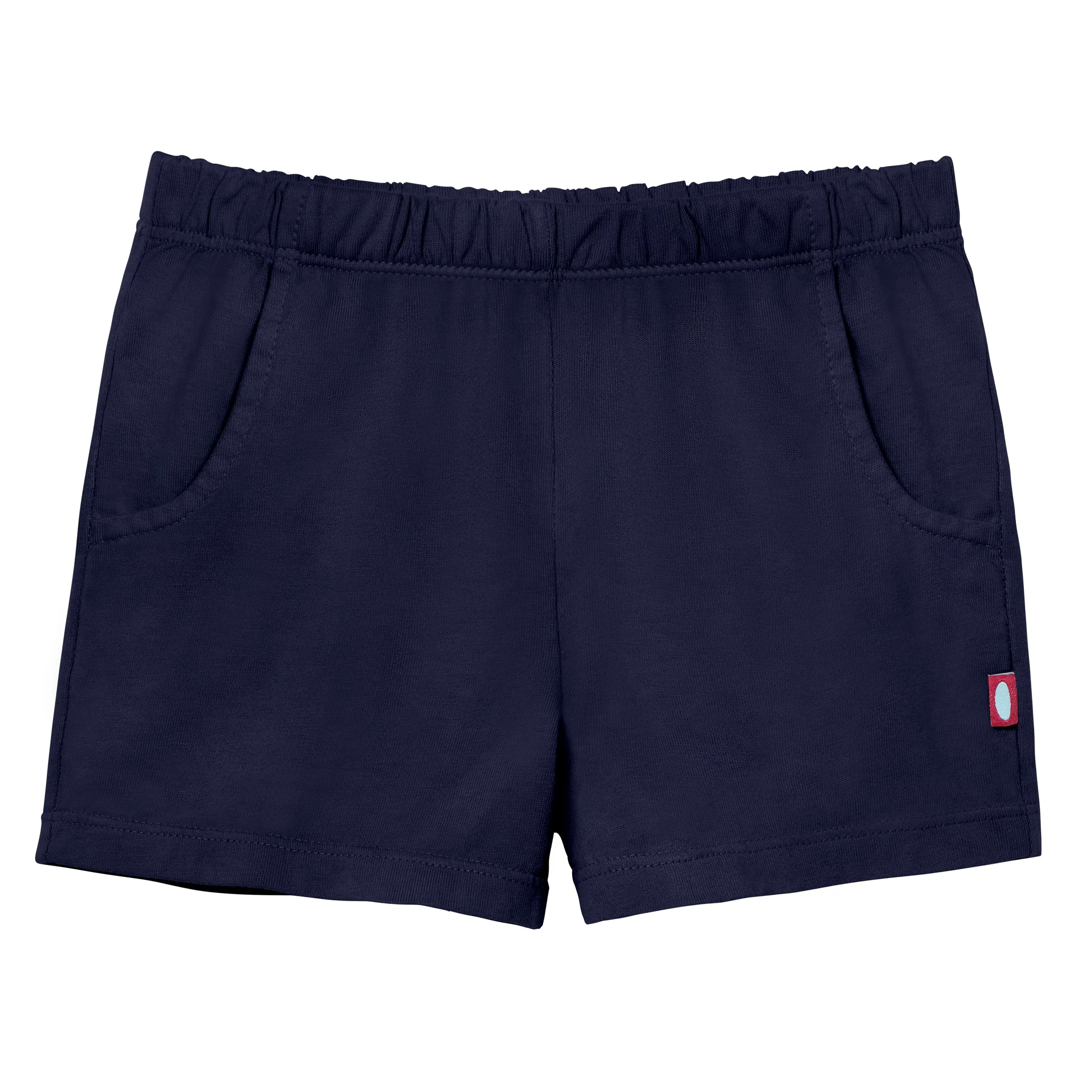Girls Soft Cotton UPF 50+ Jersey Pocket Shorts | Navy - Remutear