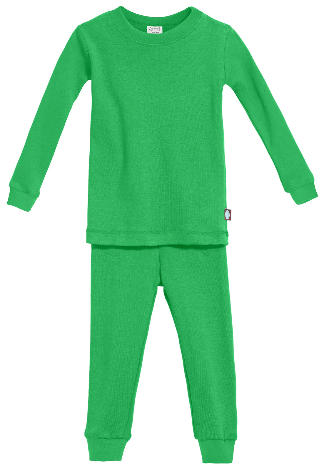 Kid's Organic Cotton Snug Fit Pajama Sets-Seconds| Damage - Elf Green - Remutear