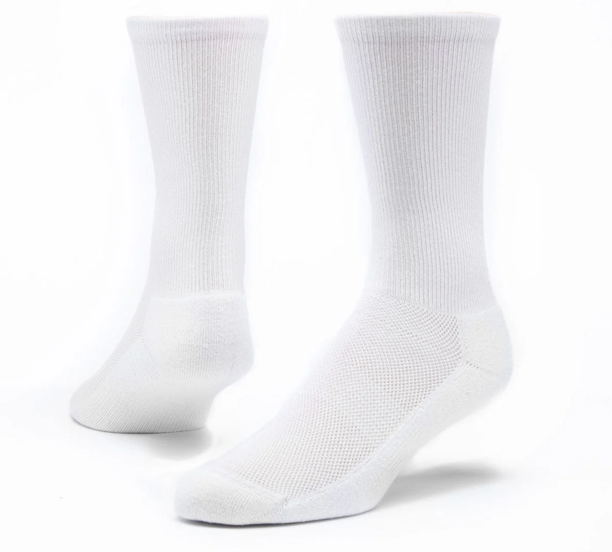 Women's & Men's Maggie's Organic Sport Sock Crew | White - Remutear
