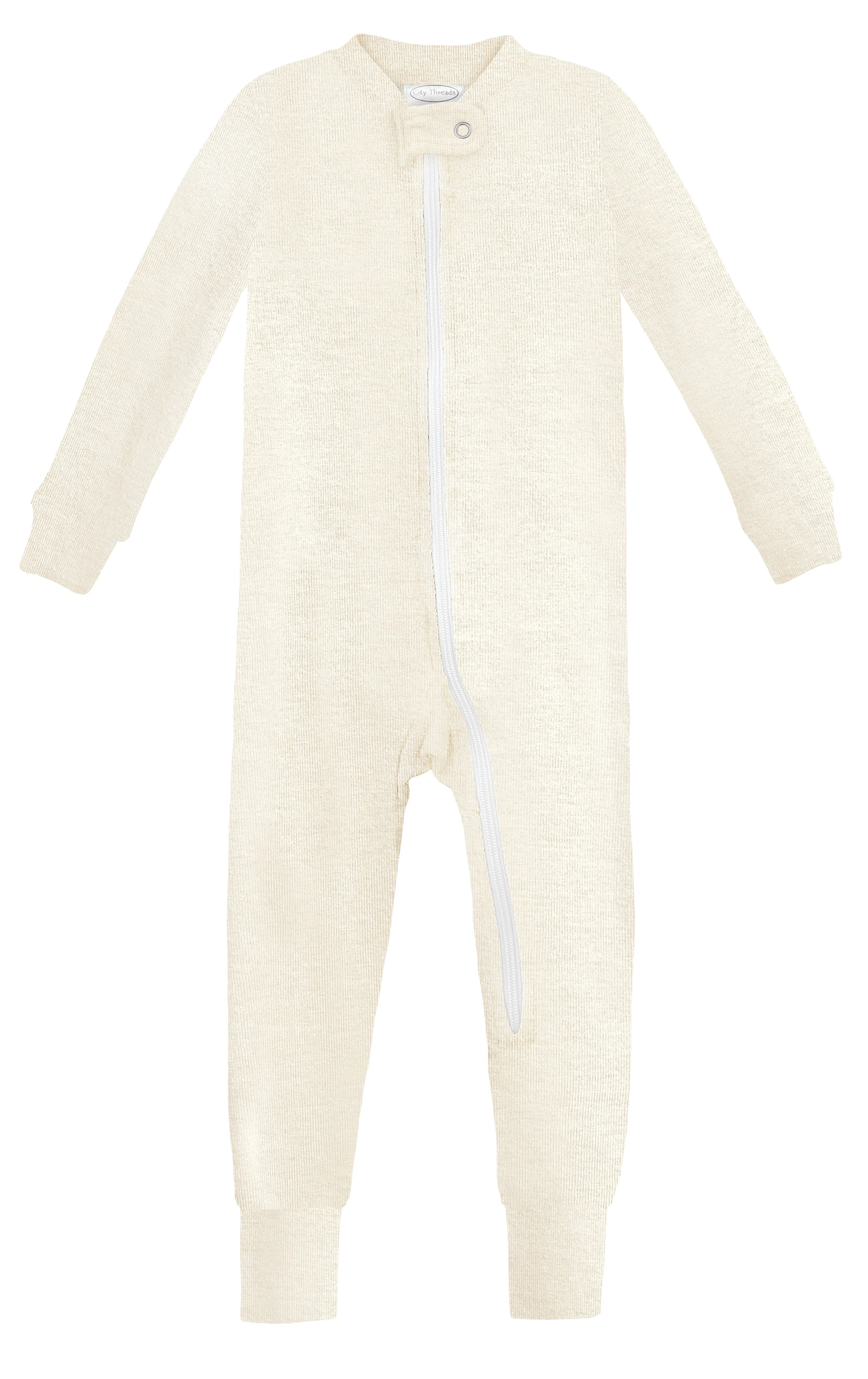 Unisex Organic Zip Footless Footie - Remutear