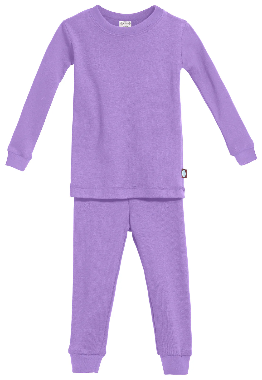 Kid's Organic Cotton Snug Fit Pajama Sets-Seconds| Damage - Deep Purple - Remutear