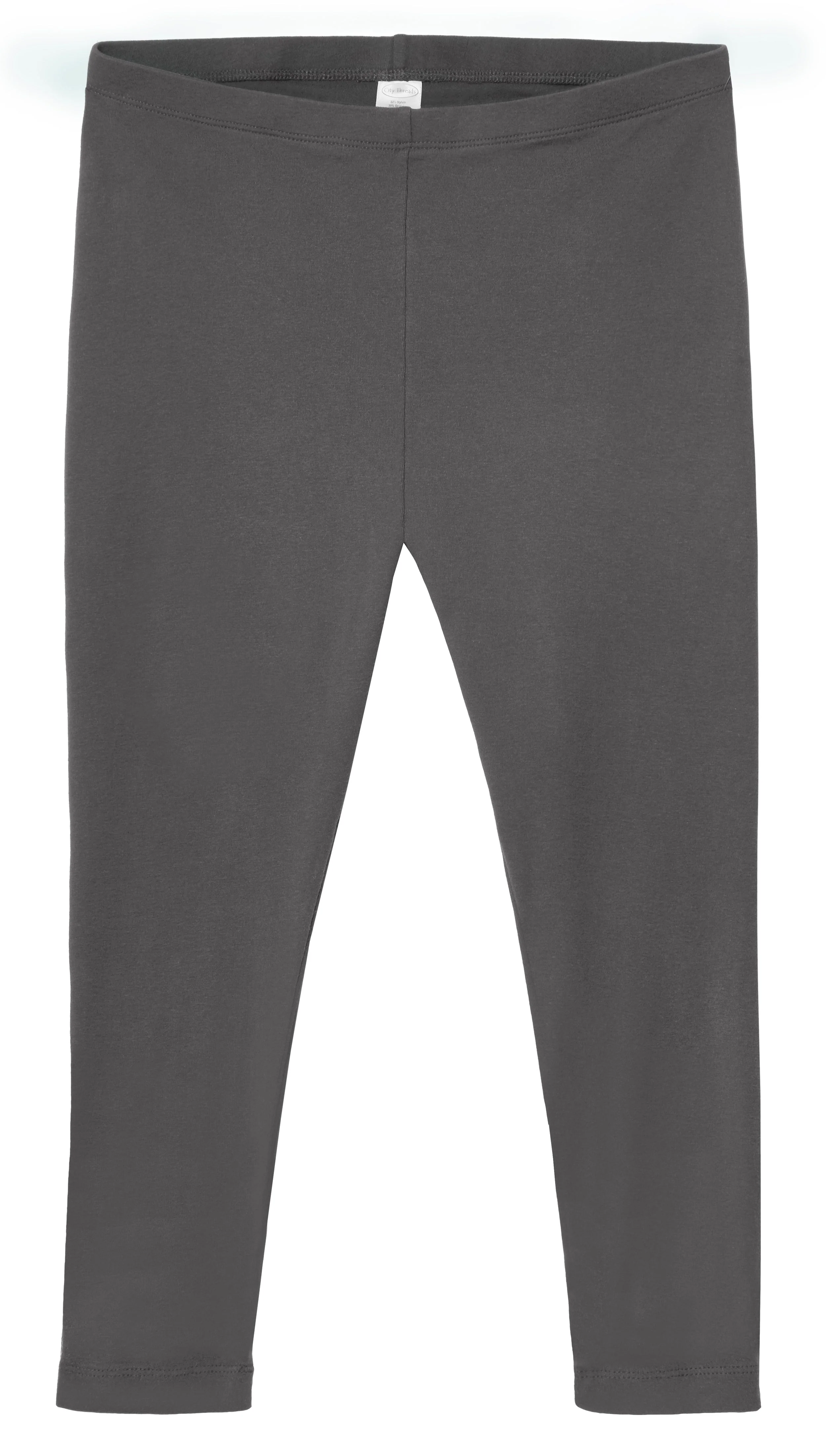 Women's 100% Cotton Soft Capri Leggings | Charcoal - Remutear
