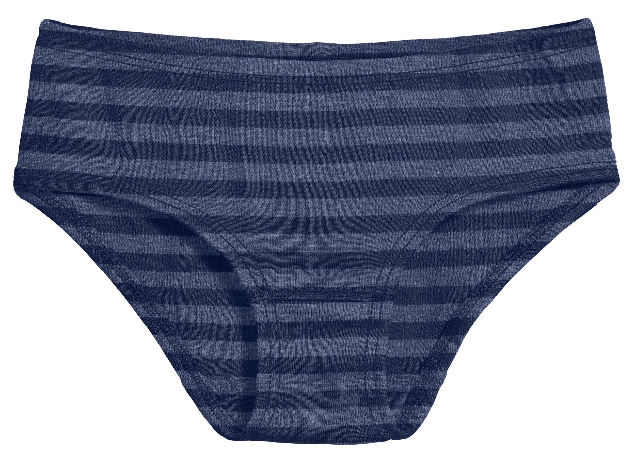 Girls Soft Stripe Brief | Navy - Remutear