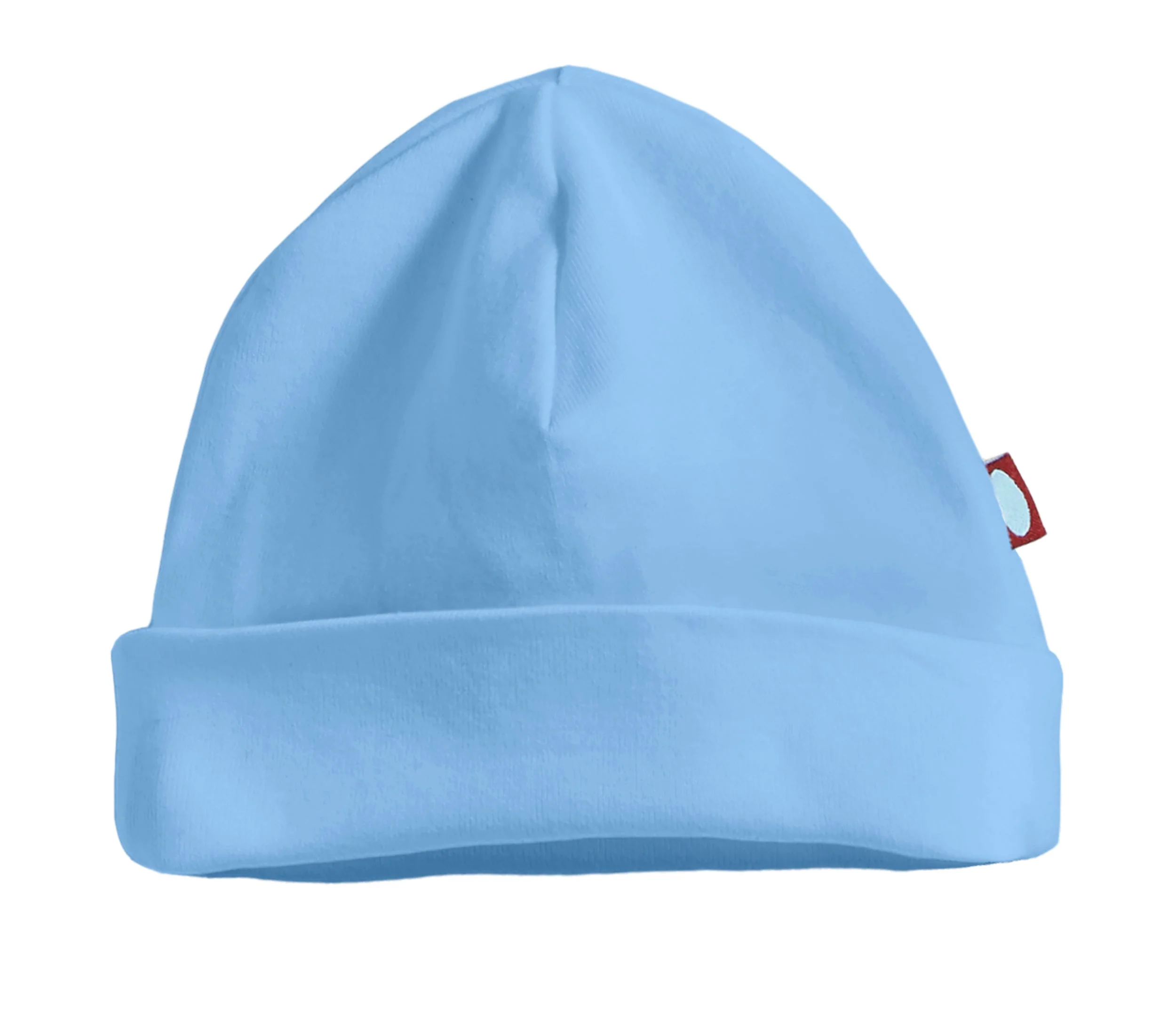 Super-Soft Organic Cotton Baby Rib Beanie Hat| Bright Light Blue - Remutear