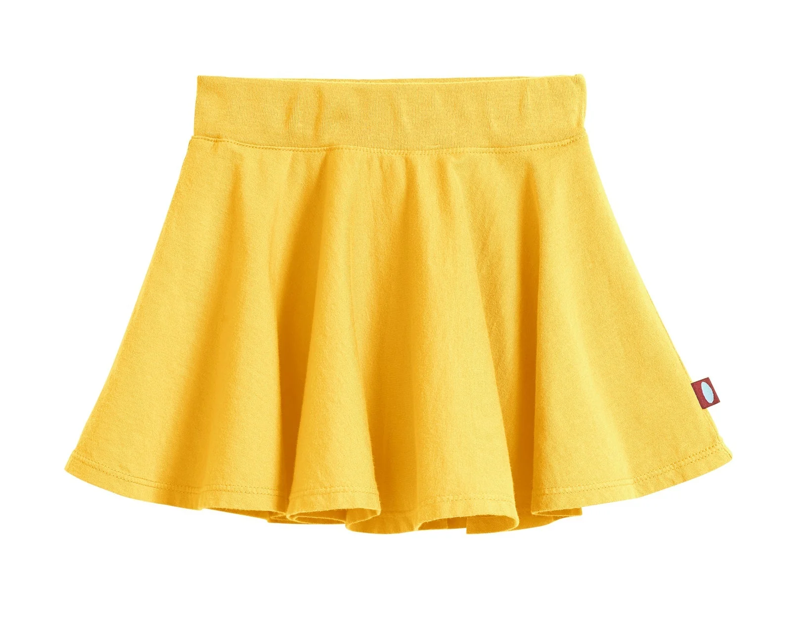 Girls Soft Cotton Jersey Twirly Skirt | Yellow - Remutear