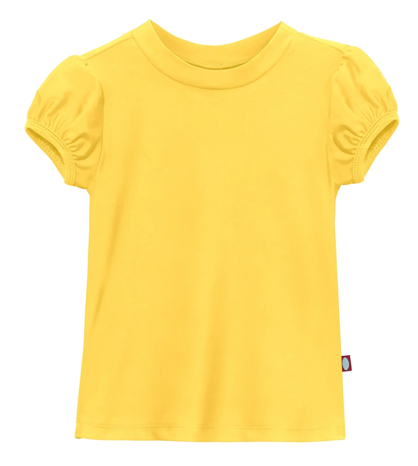 Girls UPF 50+ Puff Sleeve Rashguard | Yellow - Remutear