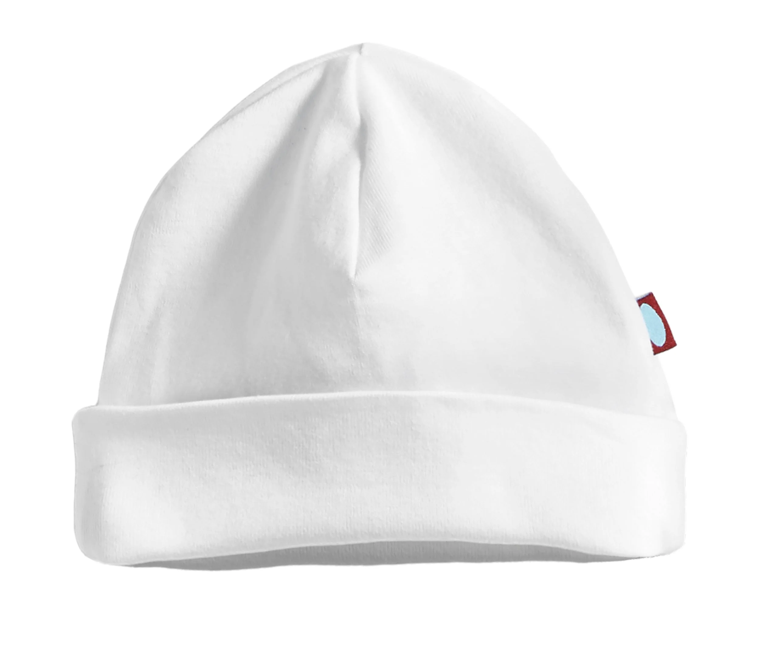 Super-Soft Organic Cotton Baby Rib Beanie Hat| White - Remutear