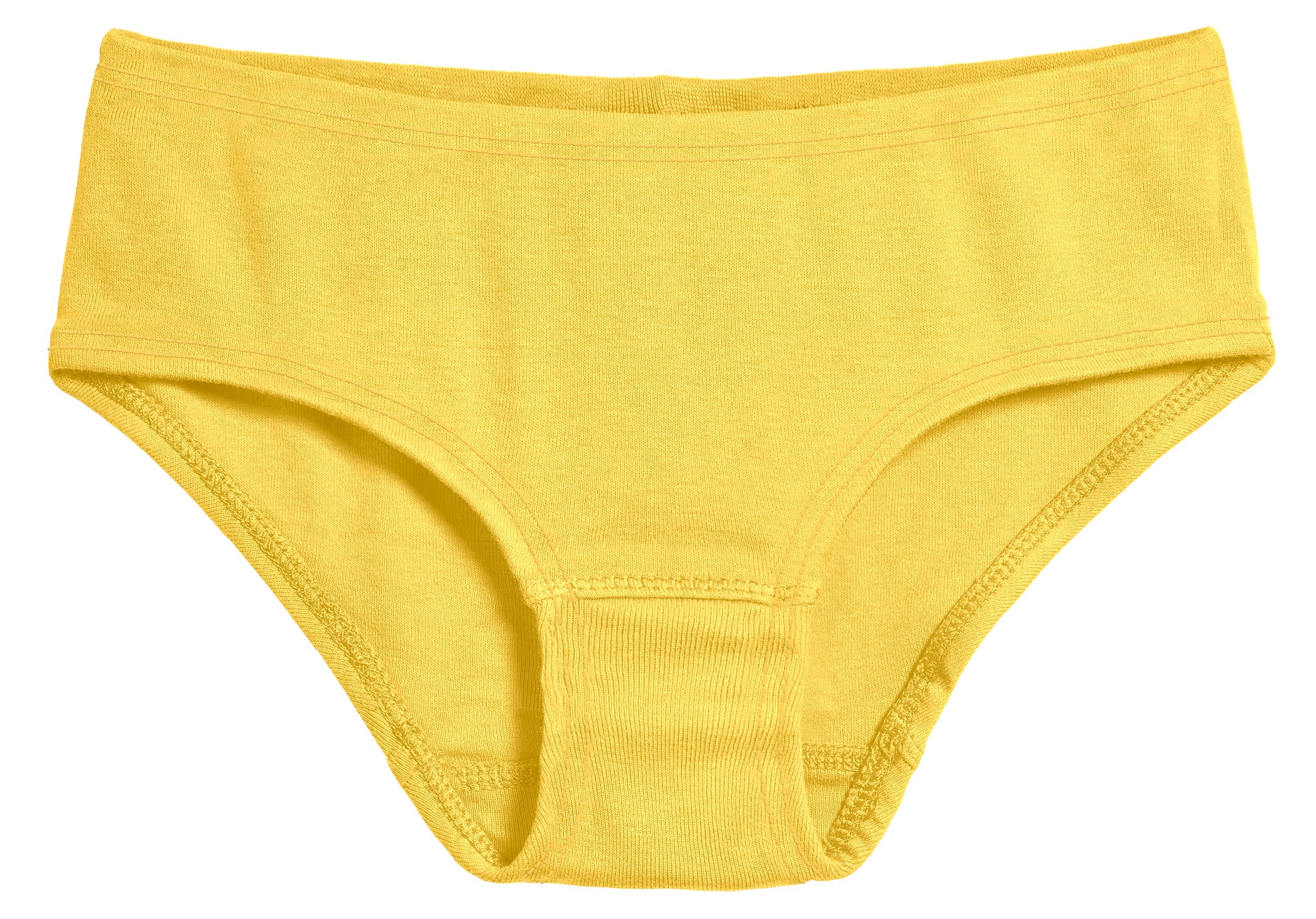 Girls Organic Briefs Seconds | Damage Yellow - Remutear