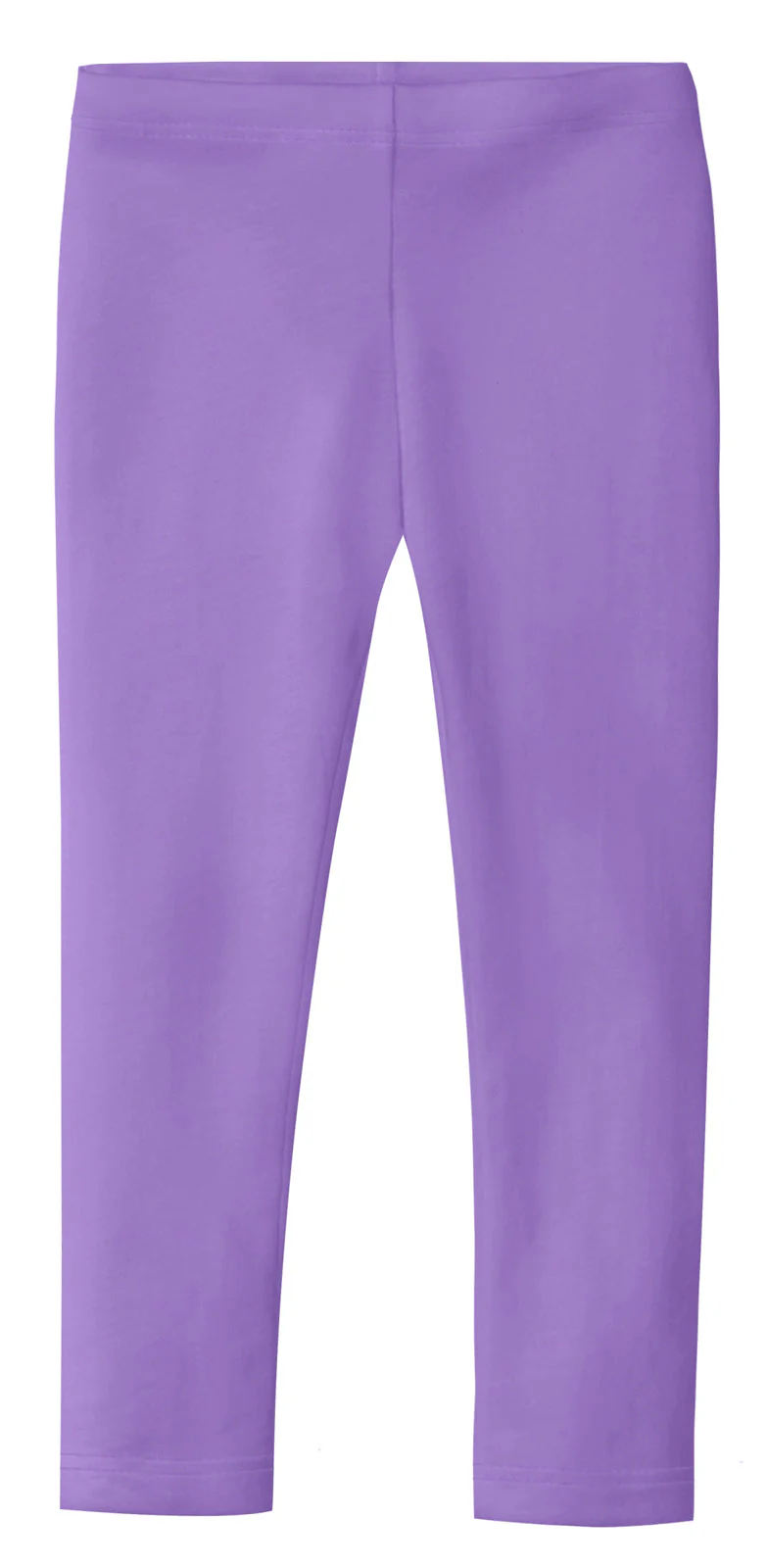 Girls Soft 100% Cotton Solid Colored Leggings | Deep Purple - Remutear