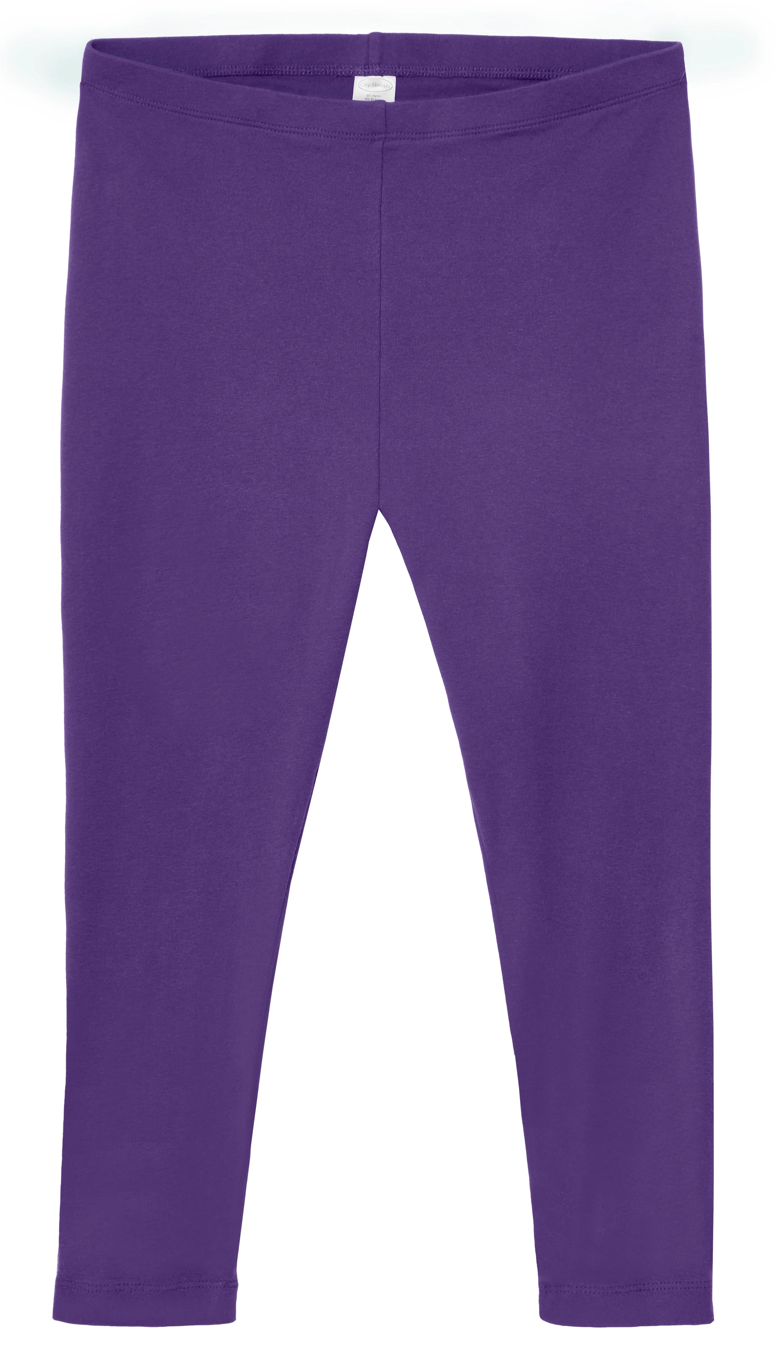 Women's 100% Cotton Soft Capri Leggings | Purple - Remutear