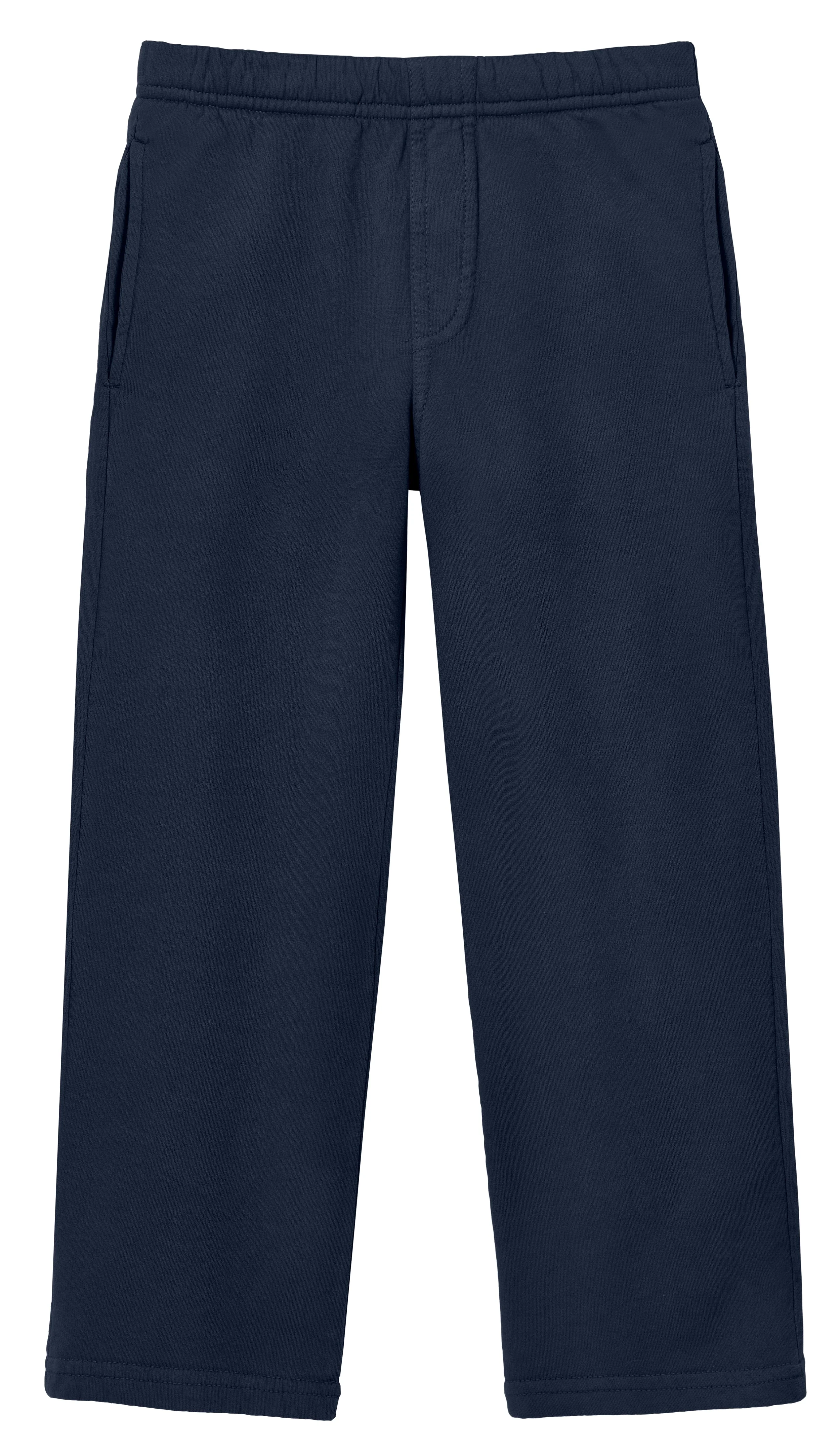 Boys Soft Cotton Fleece Straight Leg Pocket Pant | Dark Navy - Remutear