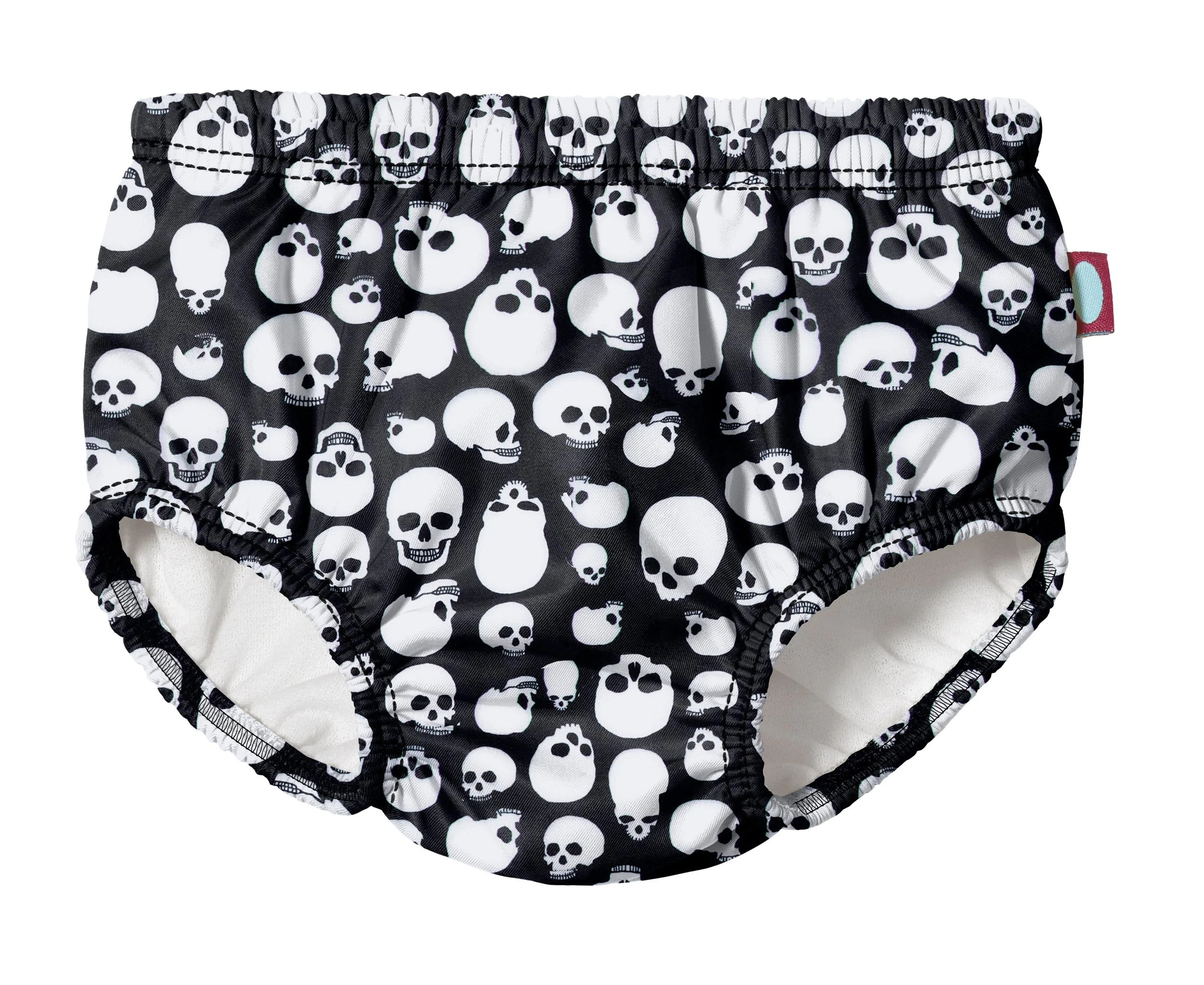 Boys and Girls Recycled Polyester UPF 50+ Swim Diaper Cover | Skulls - Remutear