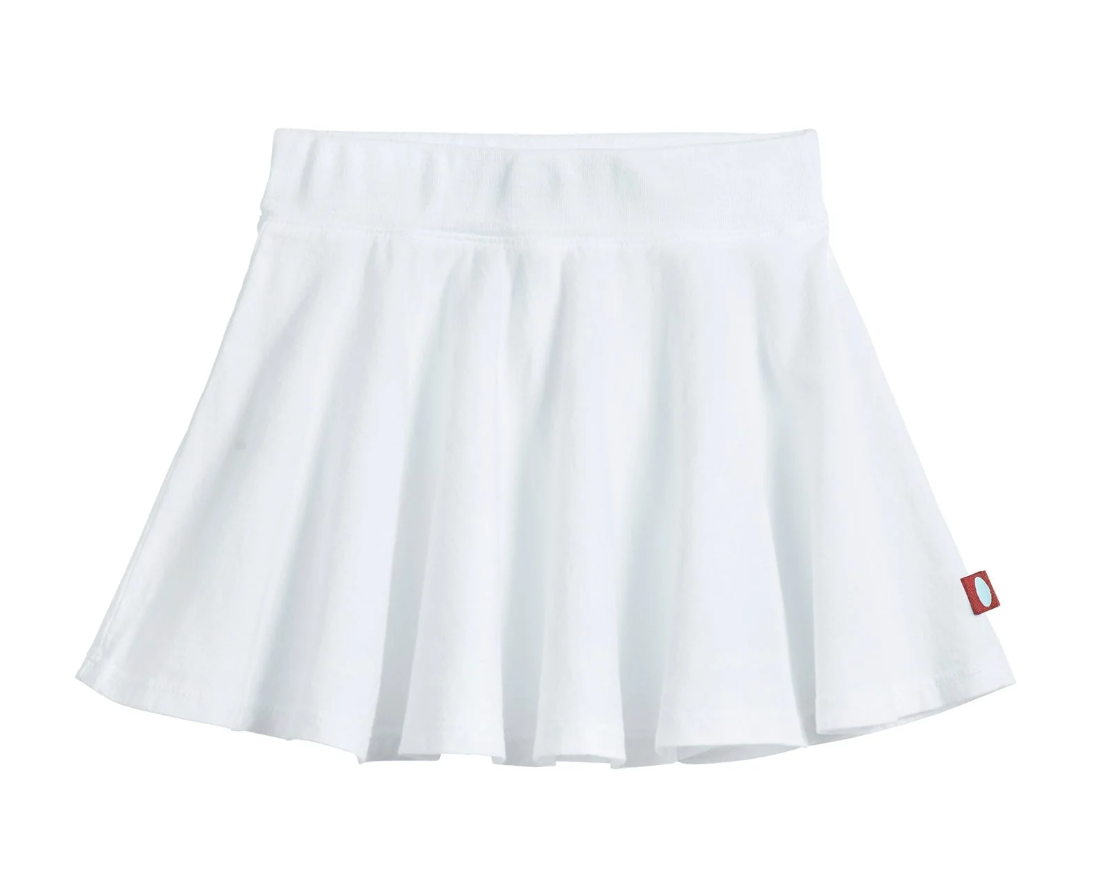 Girls Soft Cotton Jersey Twirly Skirt | White - Remutear