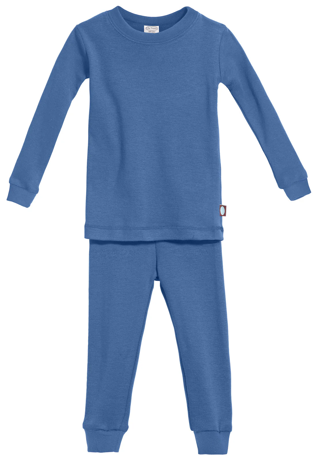 Kid's Organic Cotton Snug Fit Pajama Sets-Seconds| Damage - Smurf - Remutear