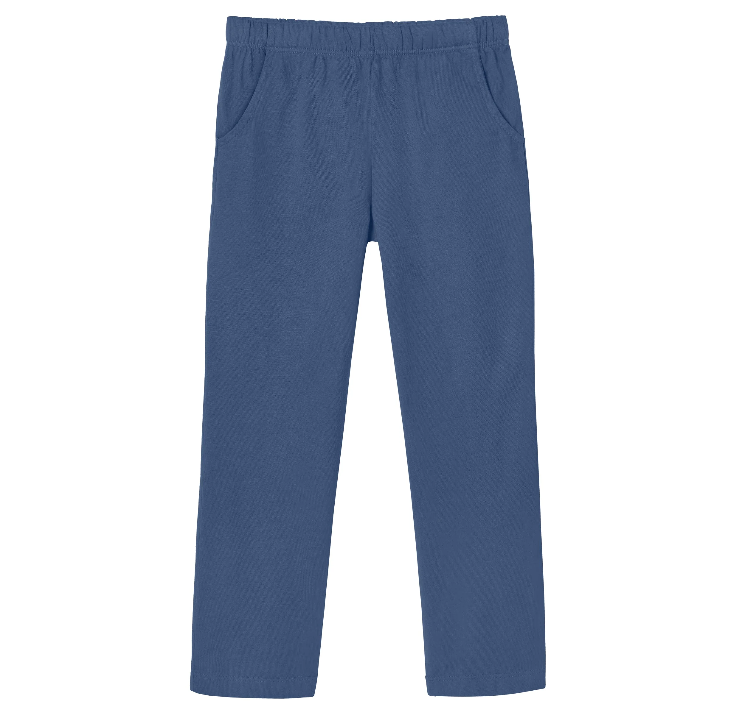 Girls Soft Cotton UPF 50+ Jersey Pocket Pants | Smurf - Remutear