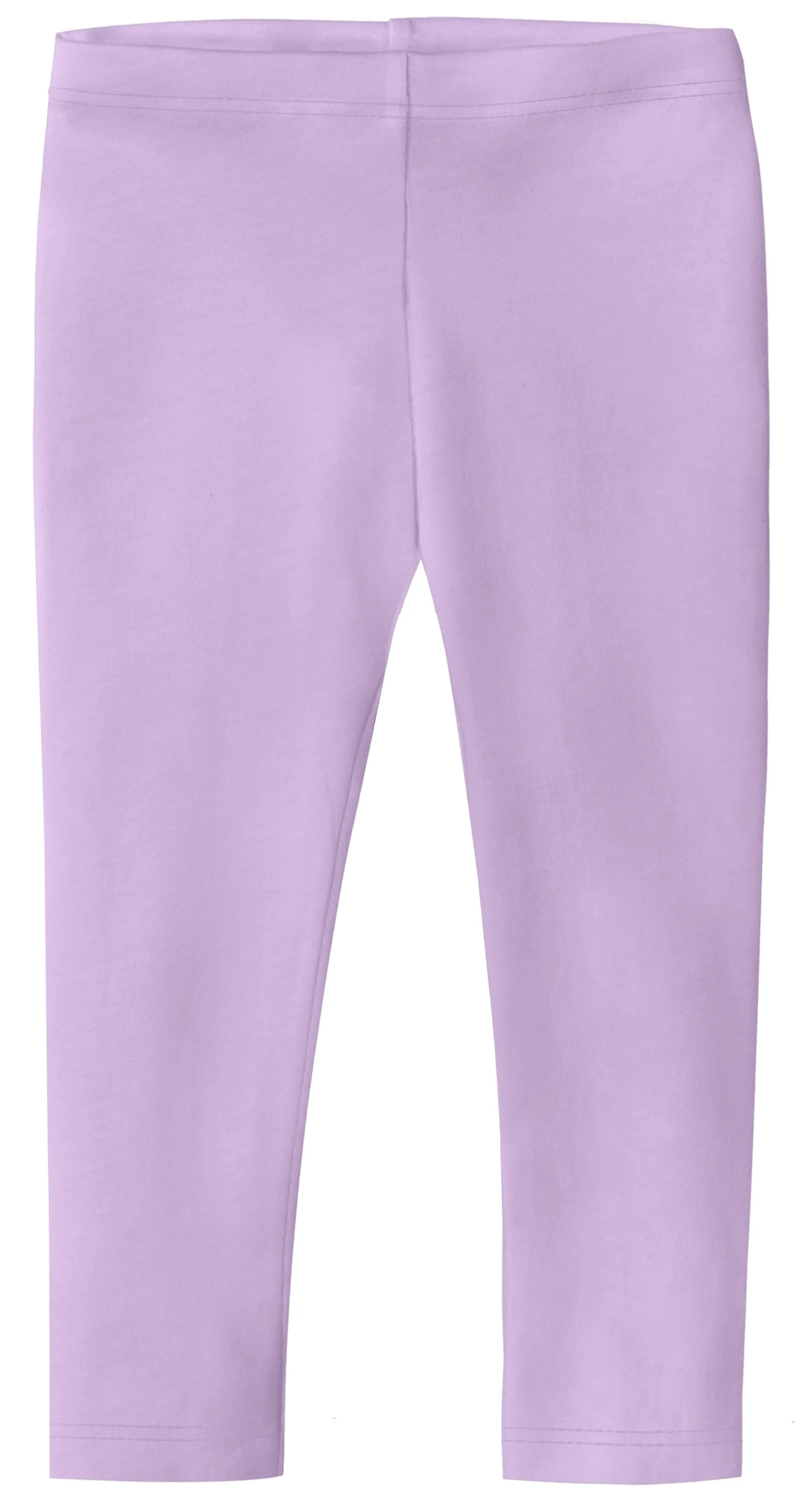 Girls Soft 100% Cotton Capri Leggings | Lavender - Remutear